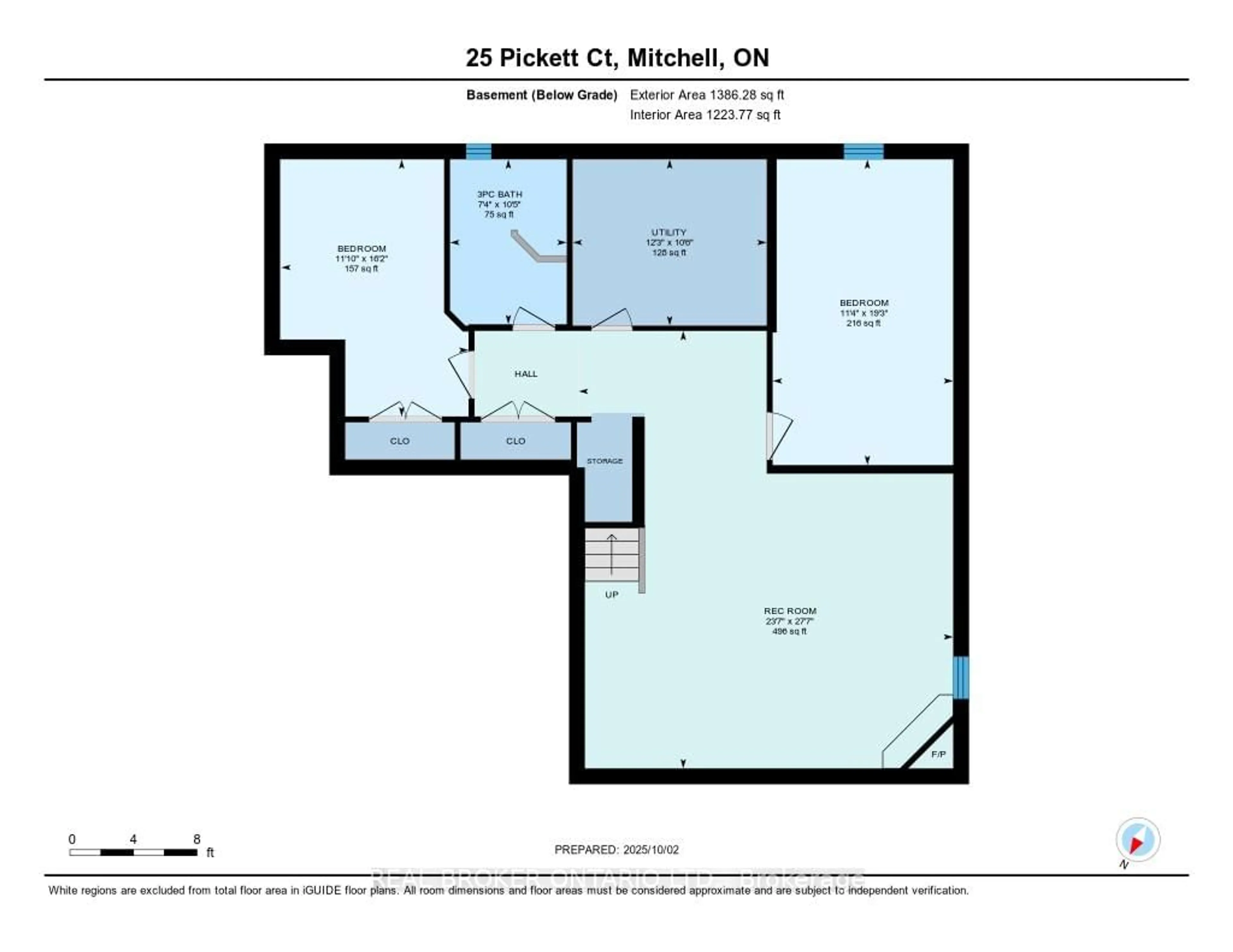 Floor plan for 25 Pickett Crt, West Perth Ontario N0K 1N0