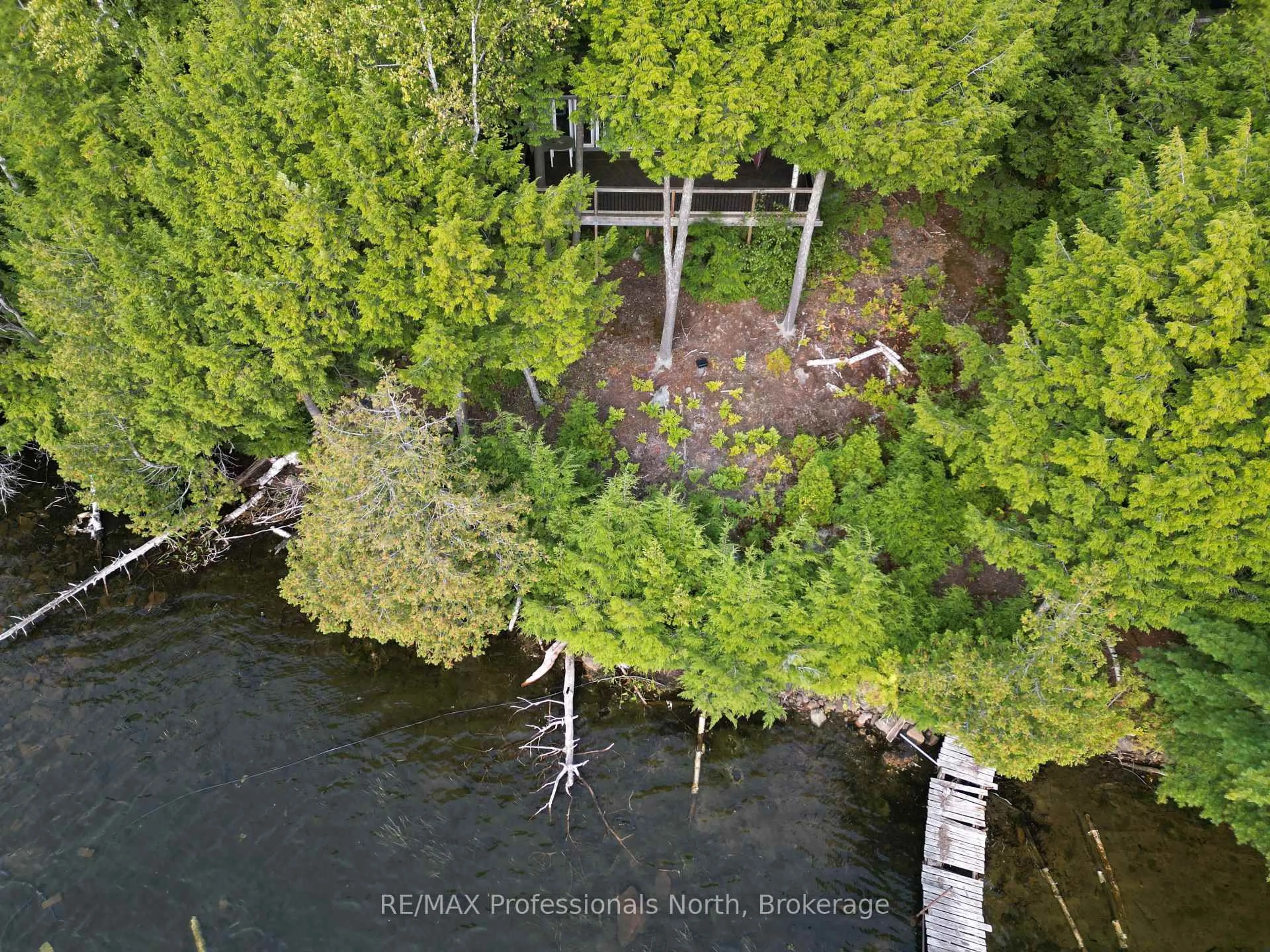 A pic from outside/outdoor area/front of a property/back of a property/a pic from drone, water/lake/river/ocean view for 1258 Betula Cres, Dysart et al Ontario K0L 1M1