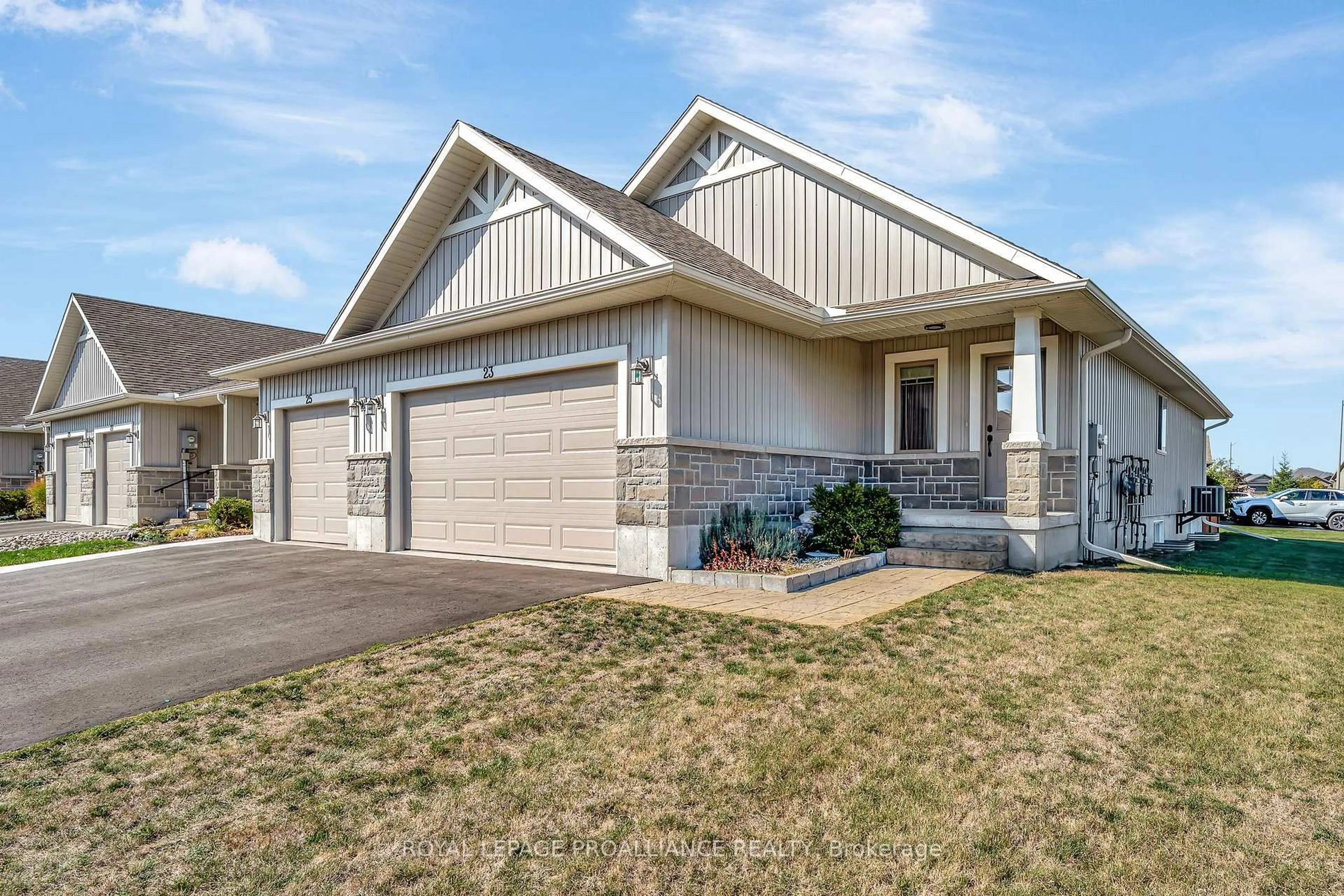 Home with vinyl exterior material, street for 23 CHINOOK St, Belleville Ontario K8P 0C6