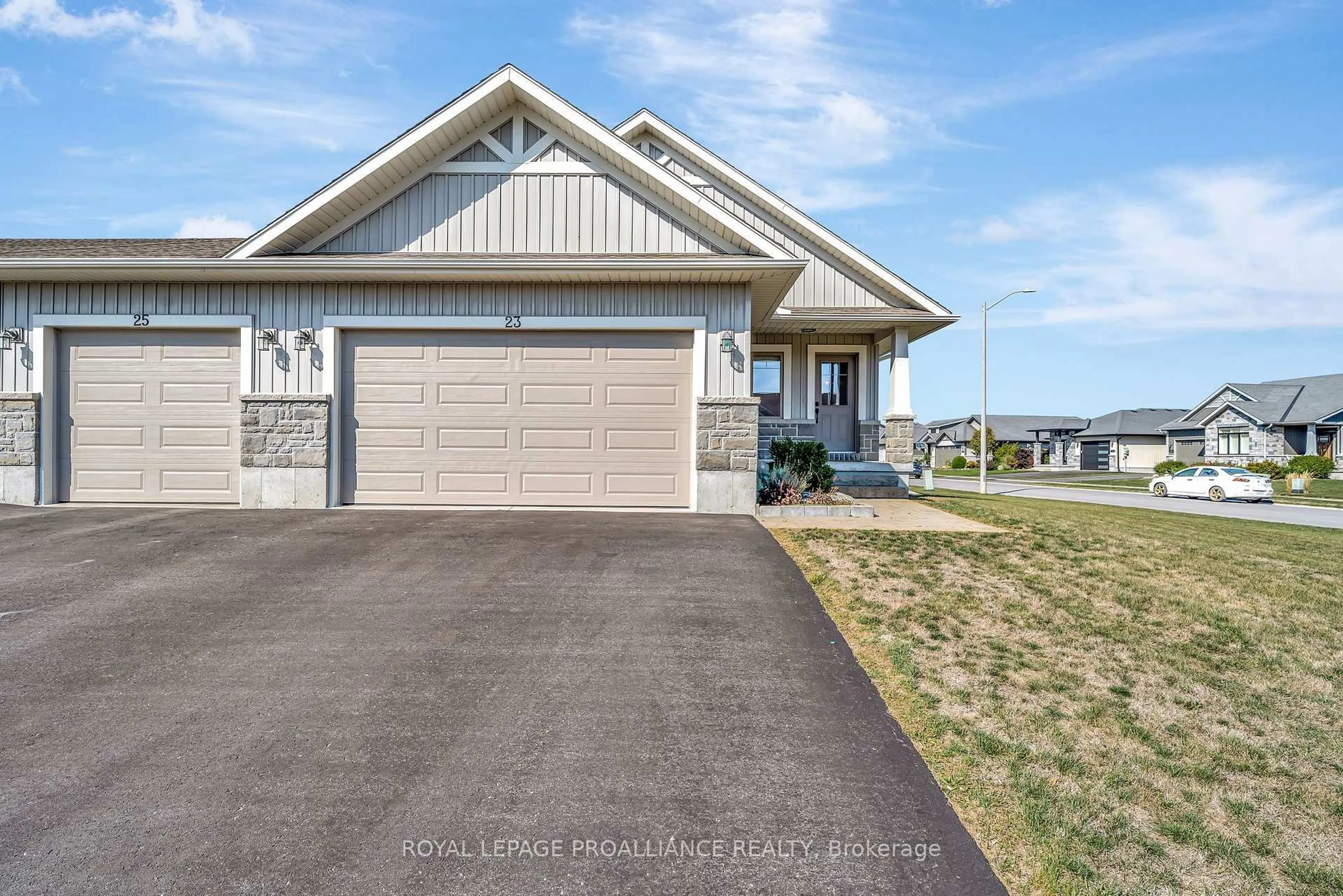 Home with vinyl exterior material, street for 23 CHINOOK St, Belleville Ontario K8P 0C6