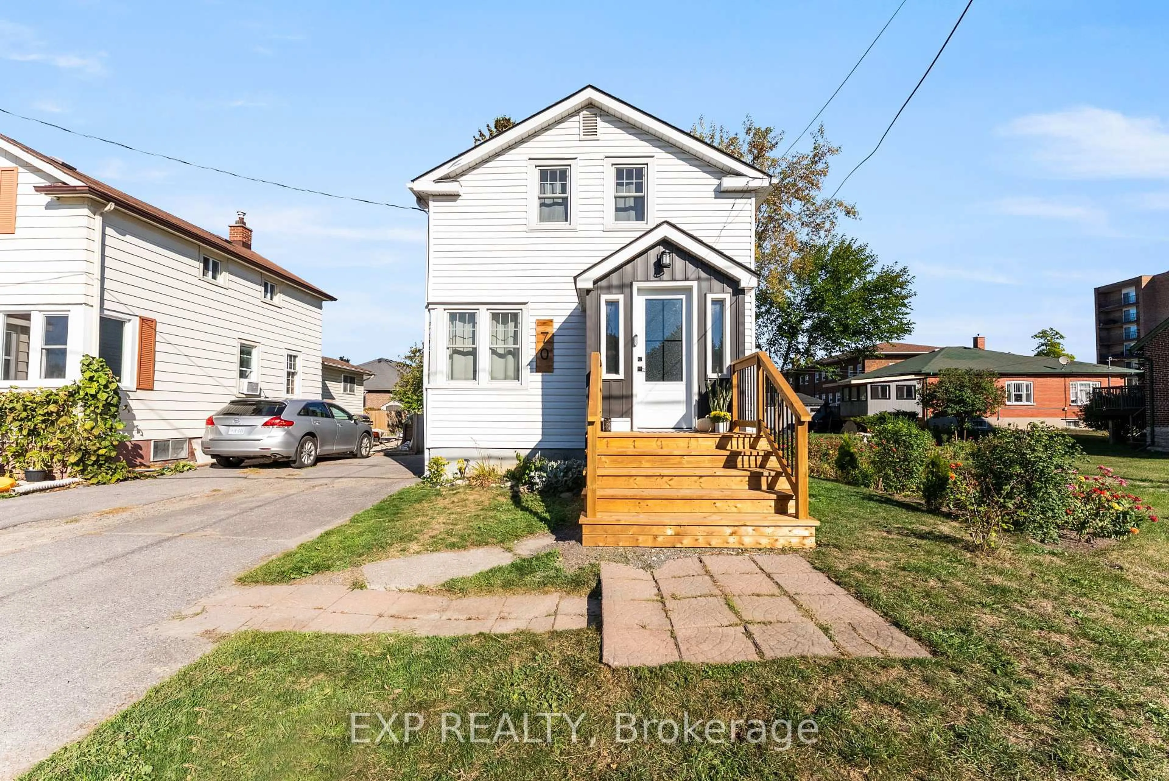 A pic from outside/outdoor area/front of a property/back of a property/a pic from drone, street for 70 Wilkins St, Quinte West Ontario K8V 3M8