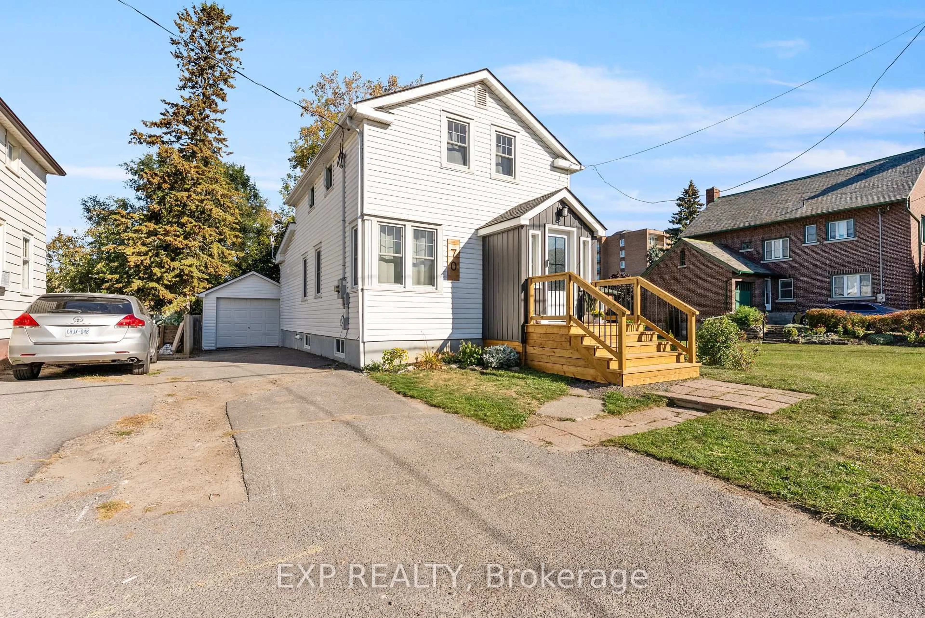 A pic from outside/outdoor area/front of a property/back of a property/a pic from drone, street for 70 Wilkins St, Quinte West Ontario K8V 3M8