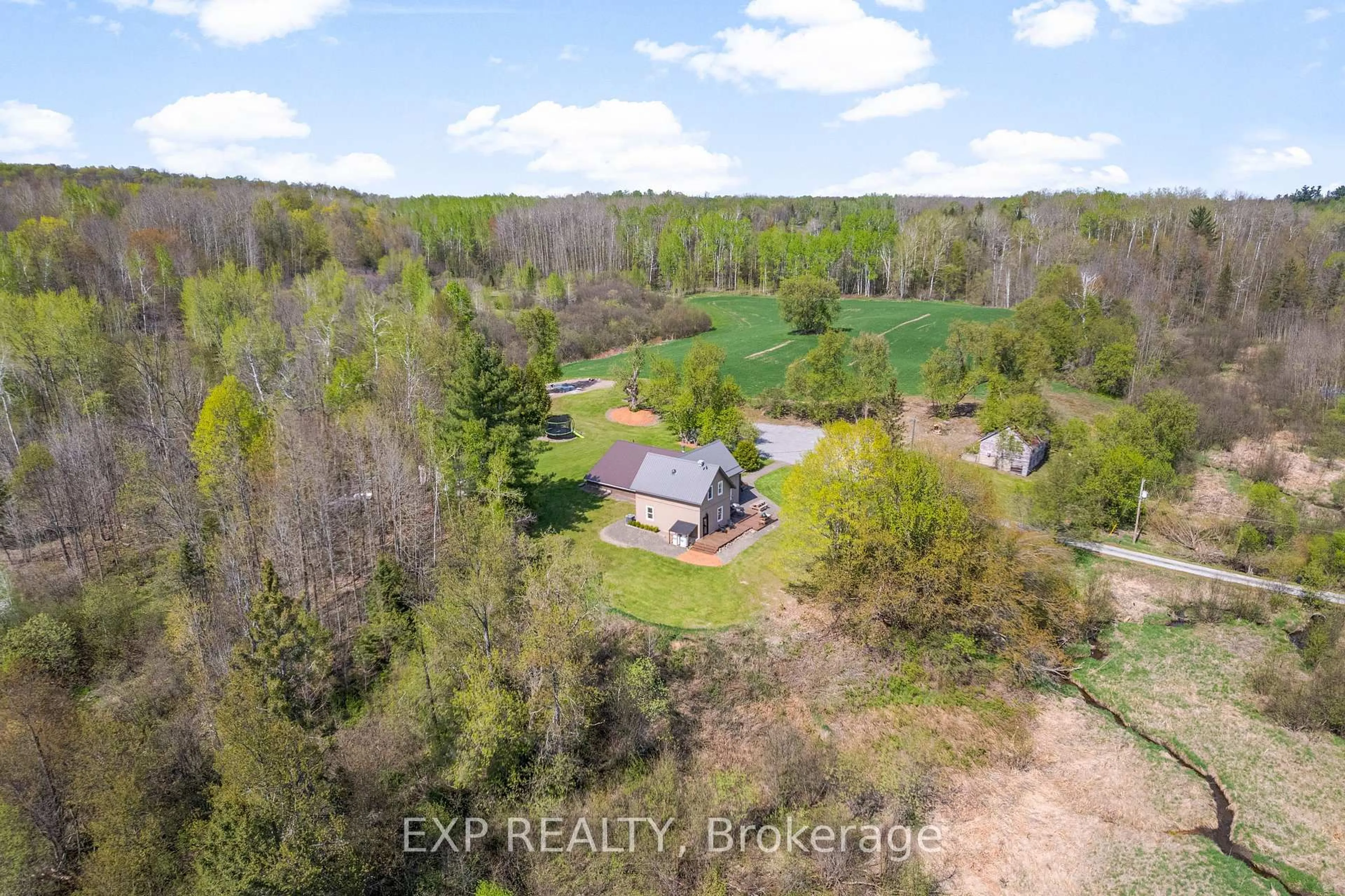 A pic from outside/outdoor area/front of a property/back of a property/a pic from drone, water/lake/river/ocean view for 1724B Kohlsmith Rd, Cobden Ontario K0J 1K0