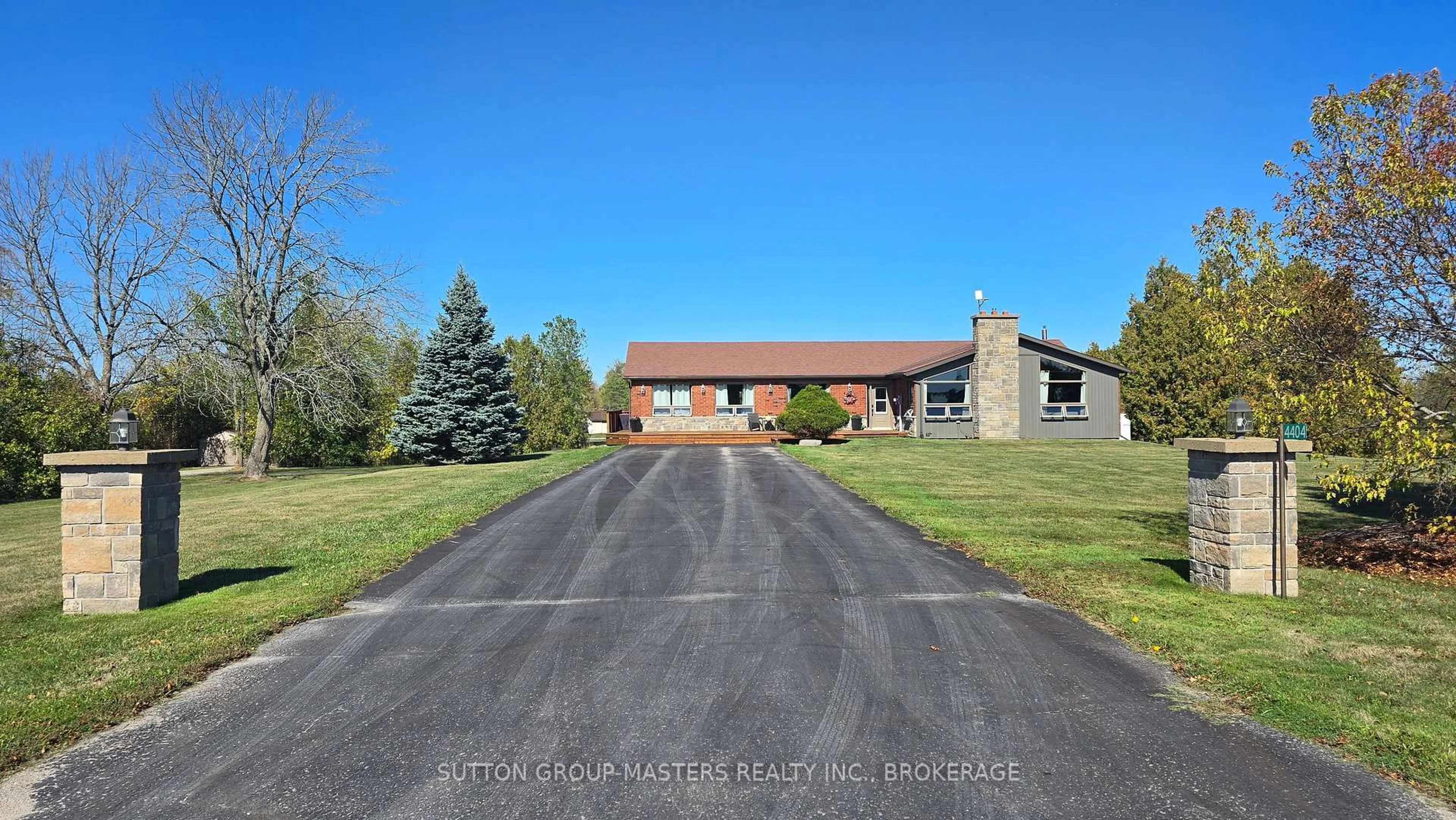 A pic from outside/outdoor area/front of a property/back of a property/a pic from drone, street for 4404 UNITY Rd, Bissett Creek Ontario K0H 2H0