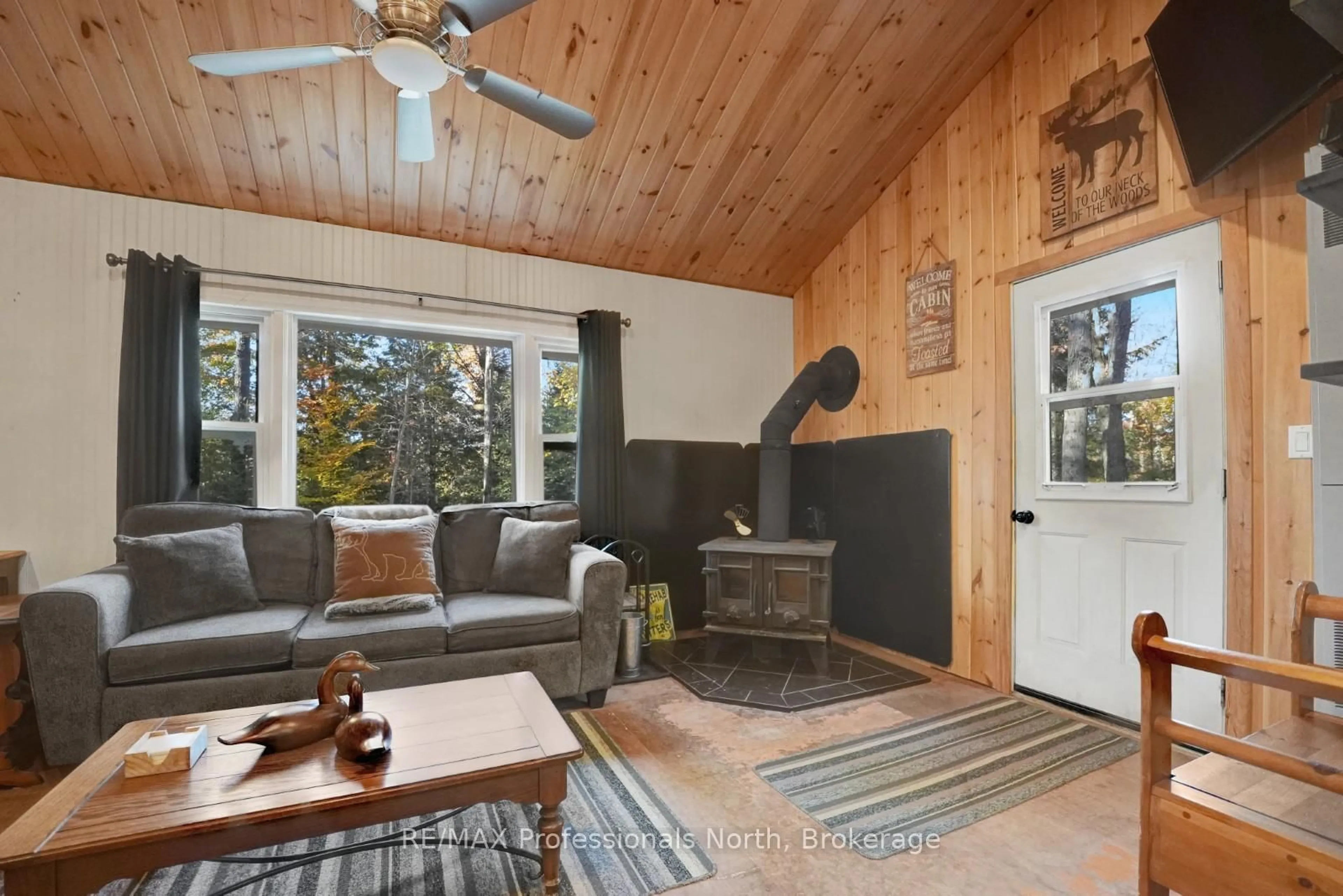 Living room with furniture, unknown for 1196 Hagen Rd, Highlands East Ontario K0L 2A0
