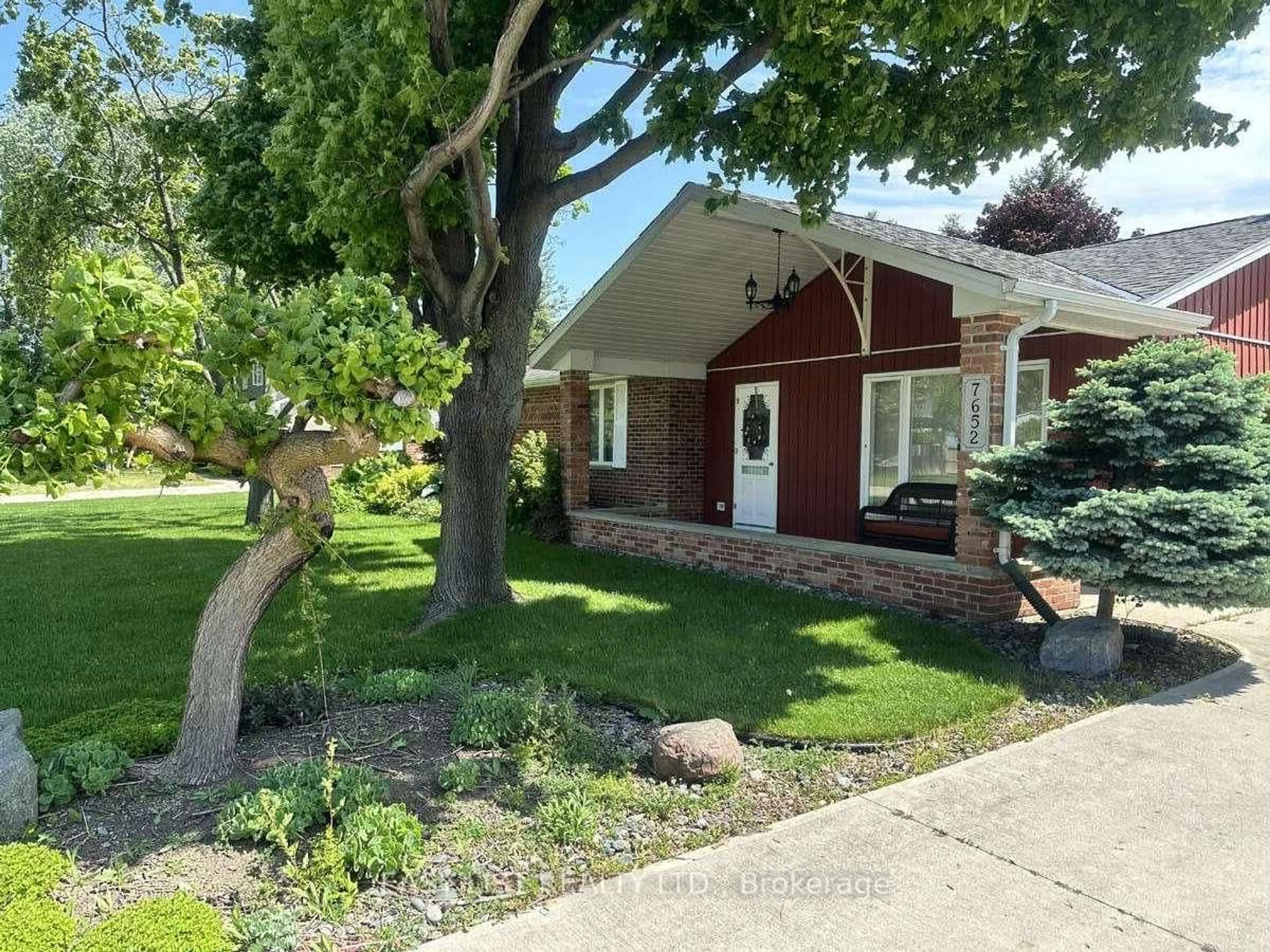 A pic from outside/outdoor area/front of a property/back of a property/a pic from drone, street for 7652 Harris Point Dr, Plympton-Wyoming Ontario N0N 1J6