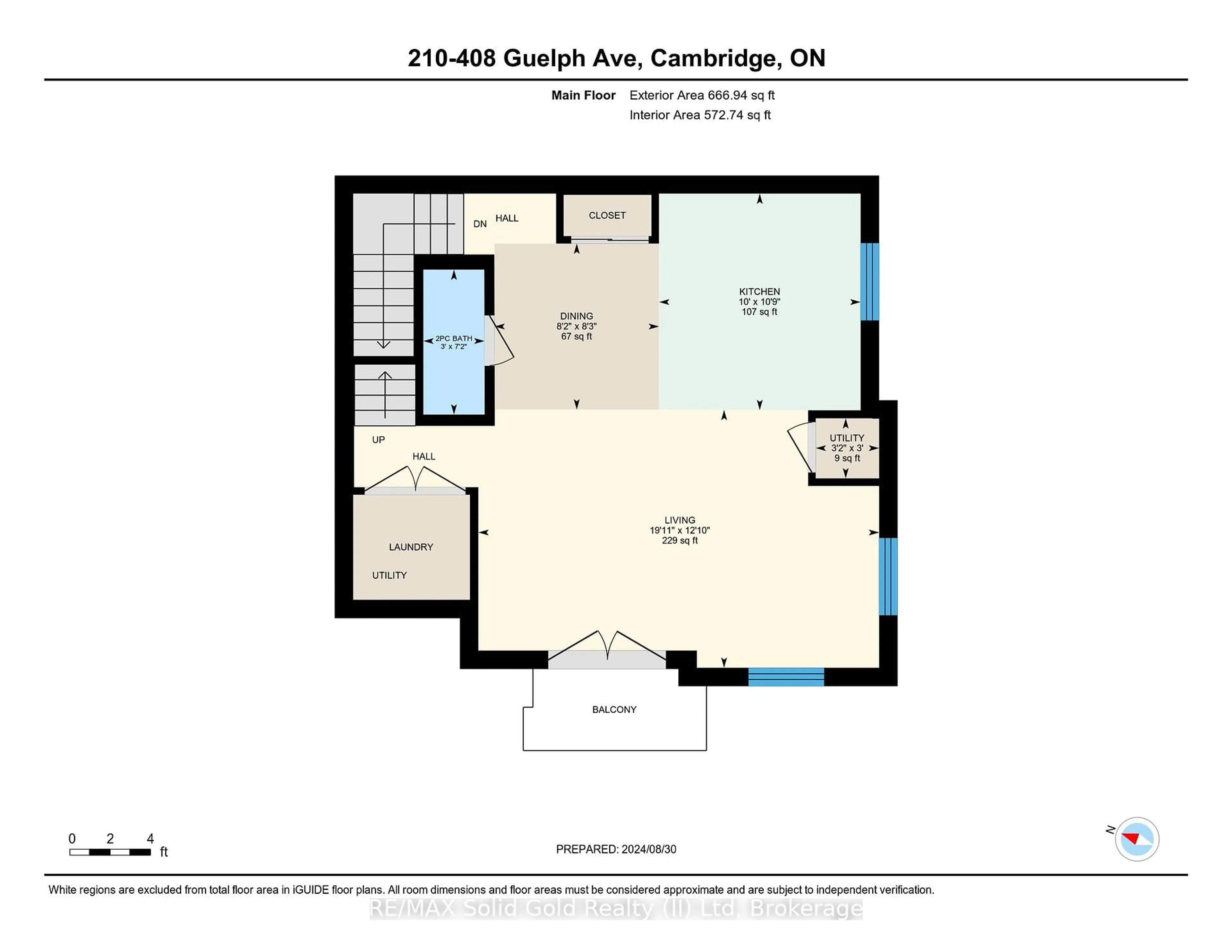 Floor plan for 408 Guelph Ave #20, Cambridge Ontario N3C 0H3