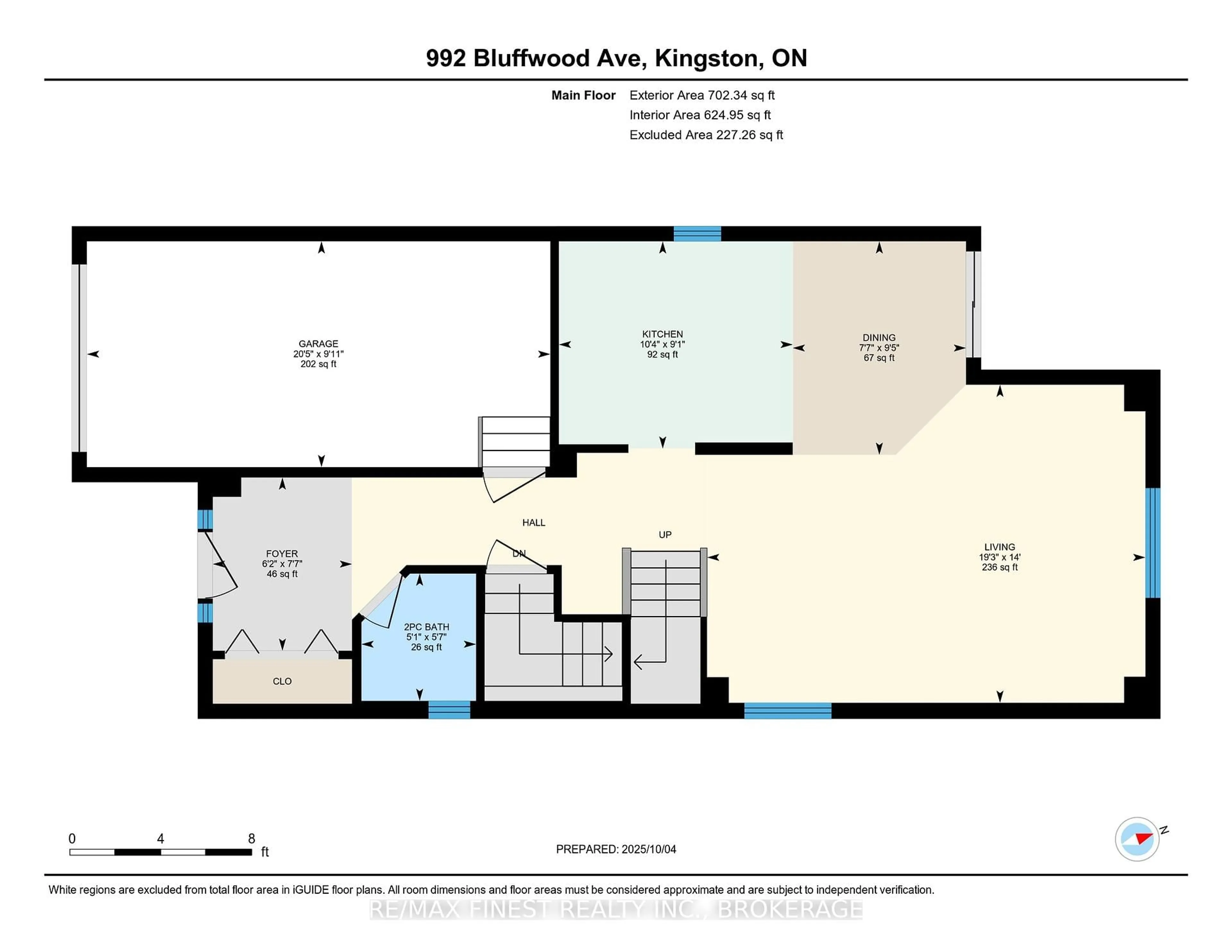 Floor plan for 992 Bluffwood Ave, Kingston Ontario K7K 7K6