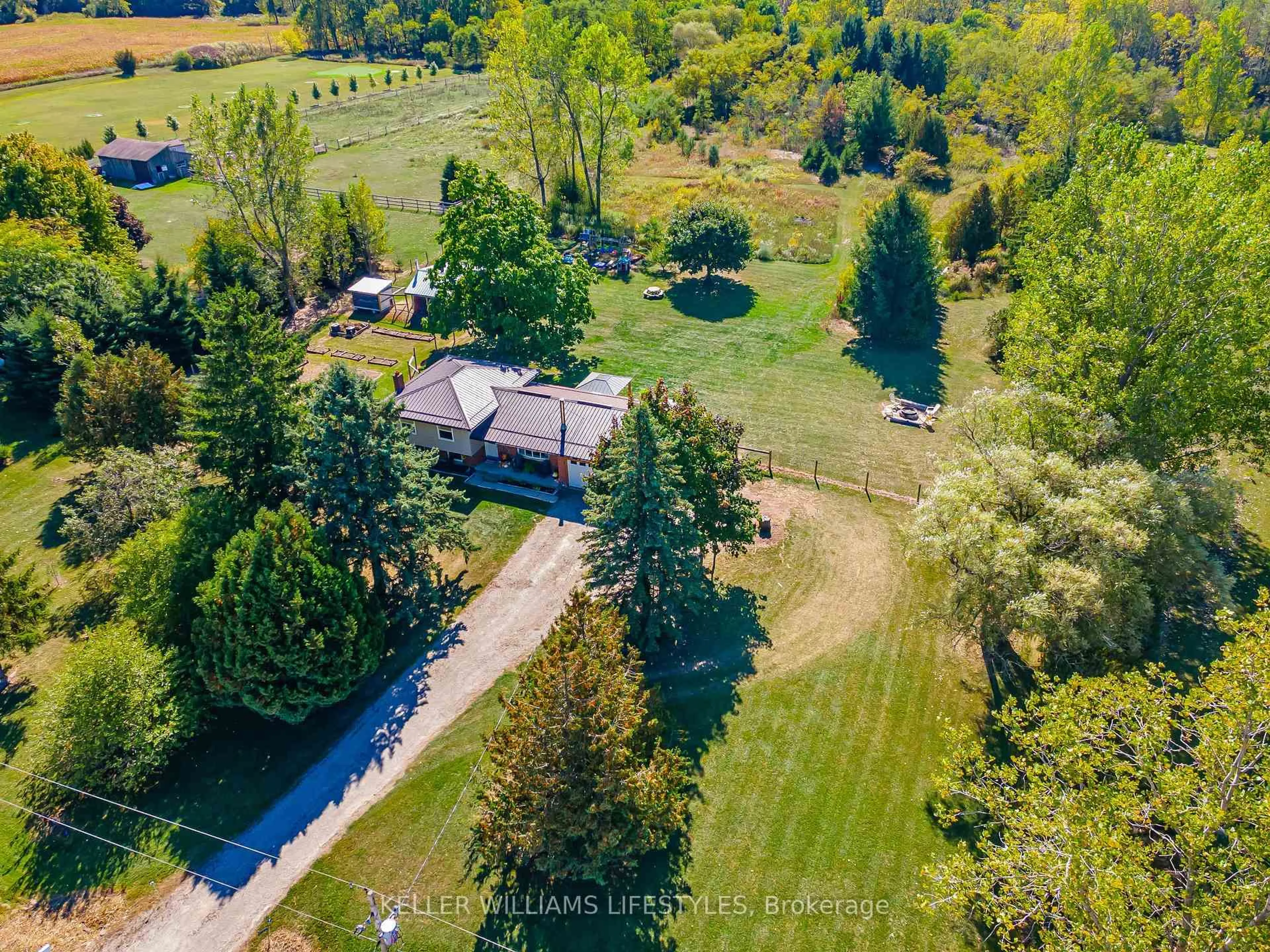 A pic from outside/outdoor area/front of a property/back of a property/a pic from drone, unknown for 4723 Ausable Dr, North Middlesex Ontario N0M 1A0