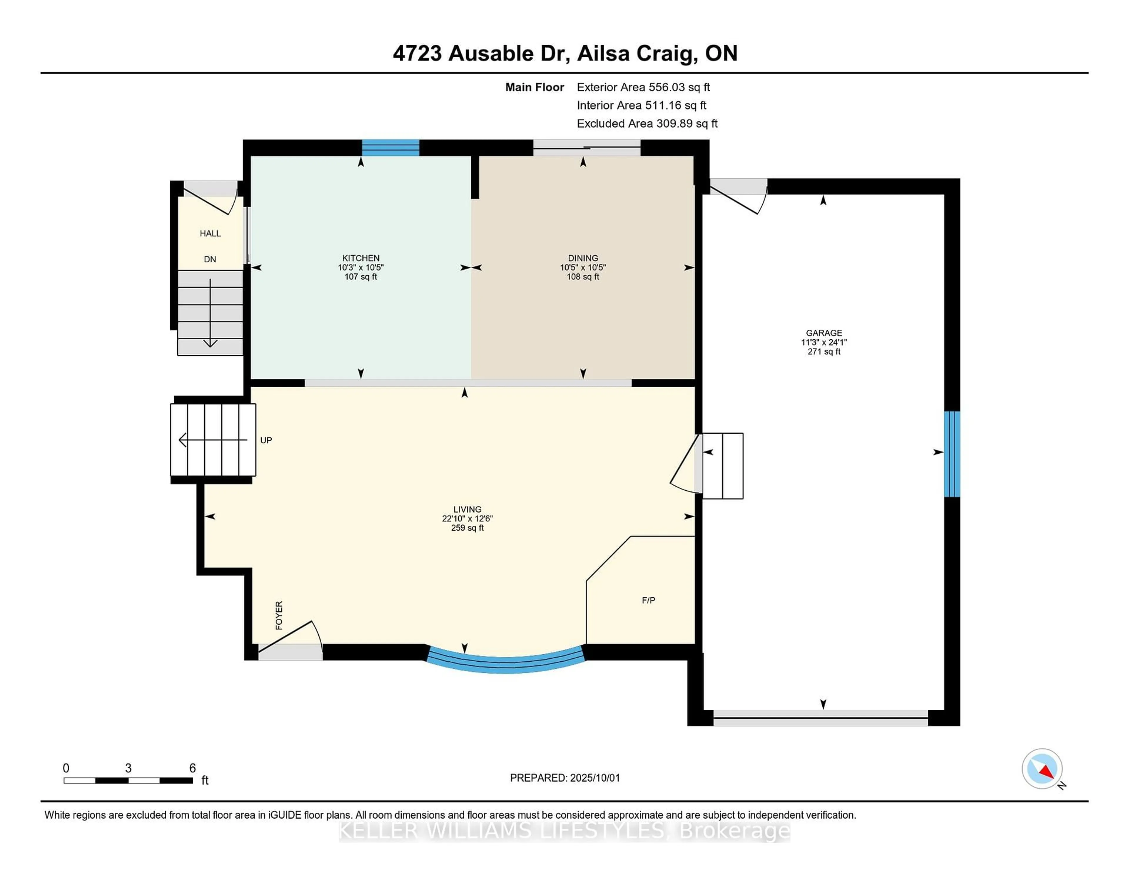 Floor plan for 4723 Ausable Dr, North Middlesex Ontario N0M 1A0