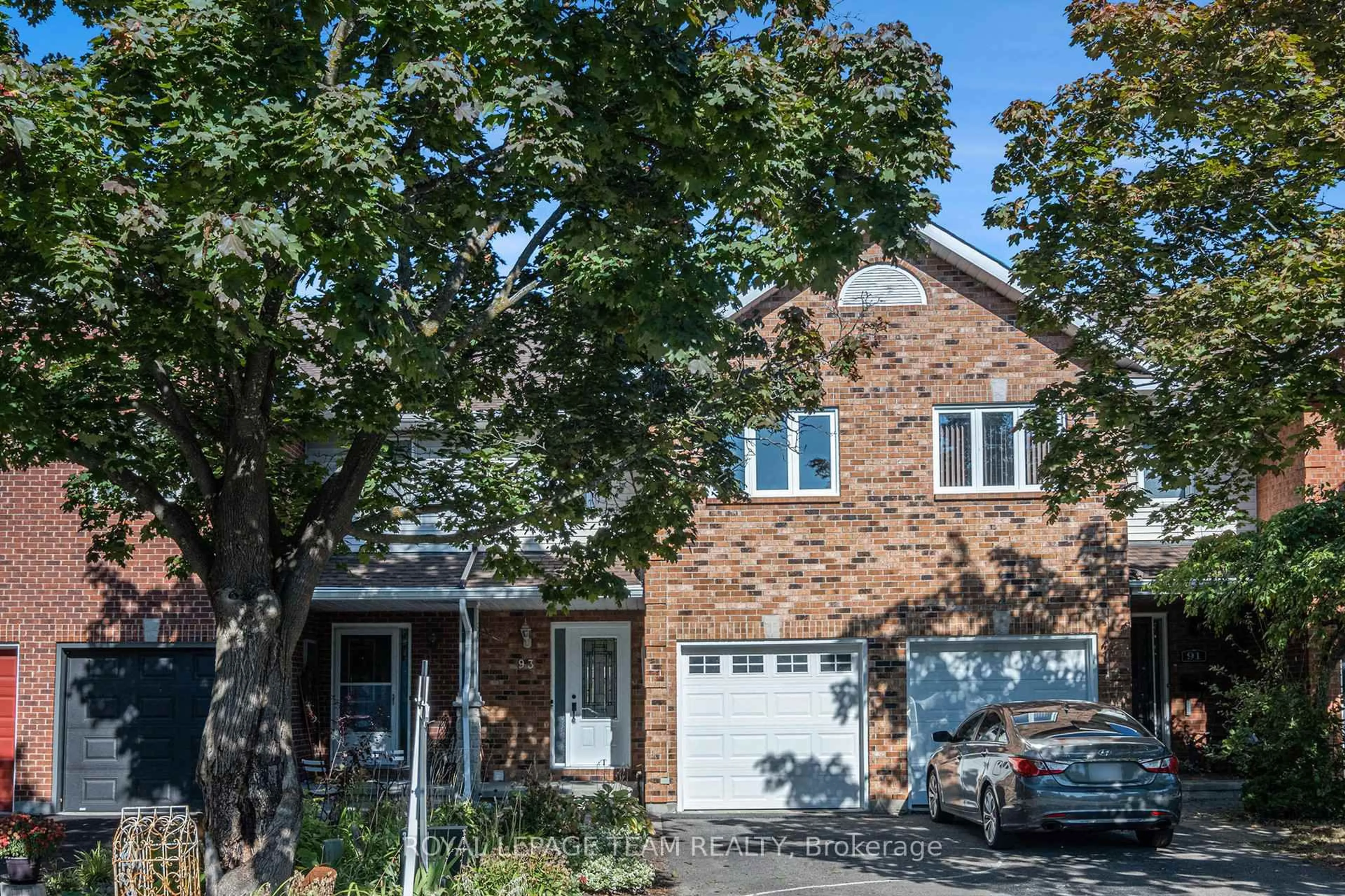 Home with brick exterior material, street for 93 Royal Oak Court Crt, Ottawa Ontario K1T 3N9
