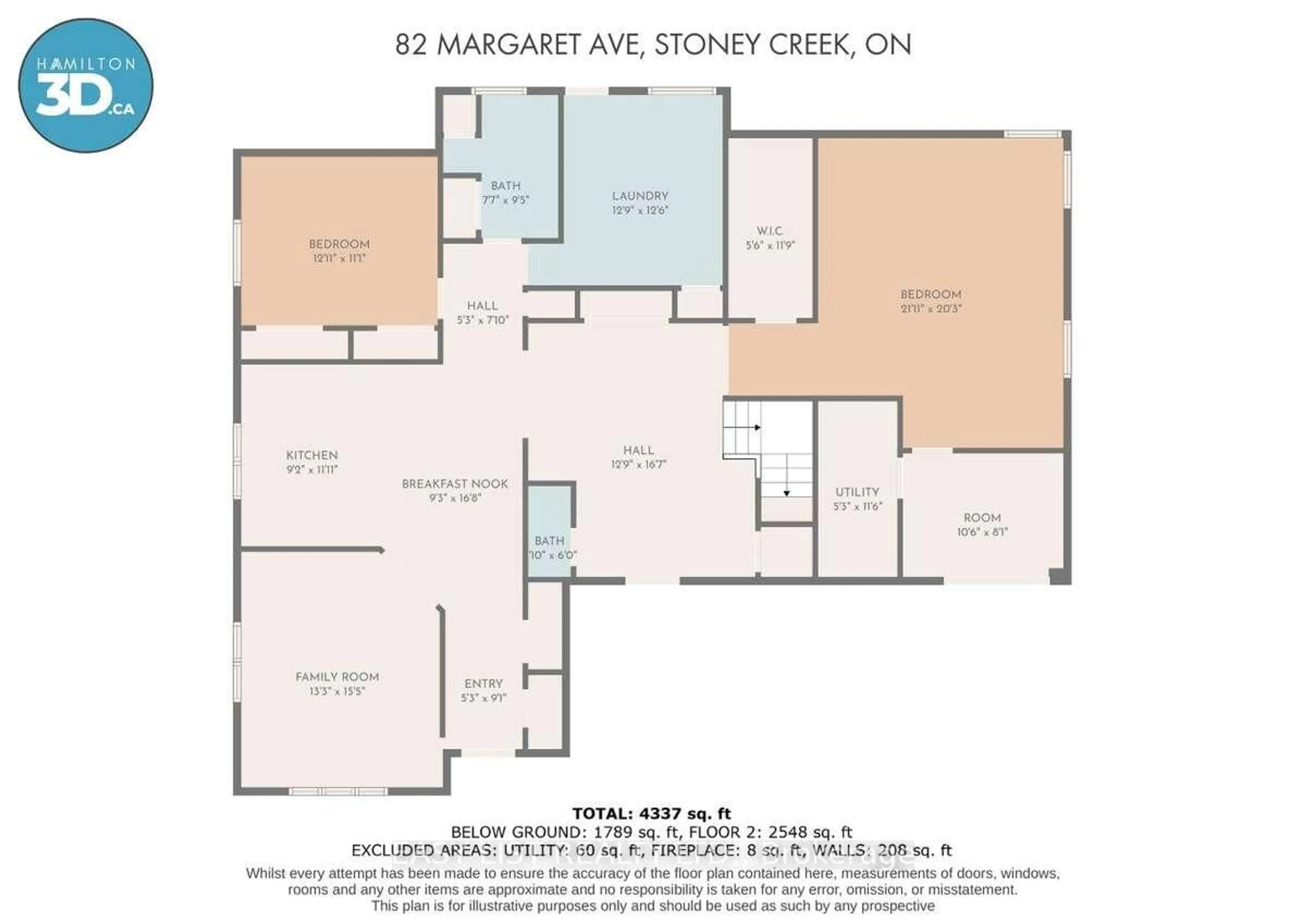 Floor plan for 82 Margaret Ave, Hamilton Ontario L8G 3G5