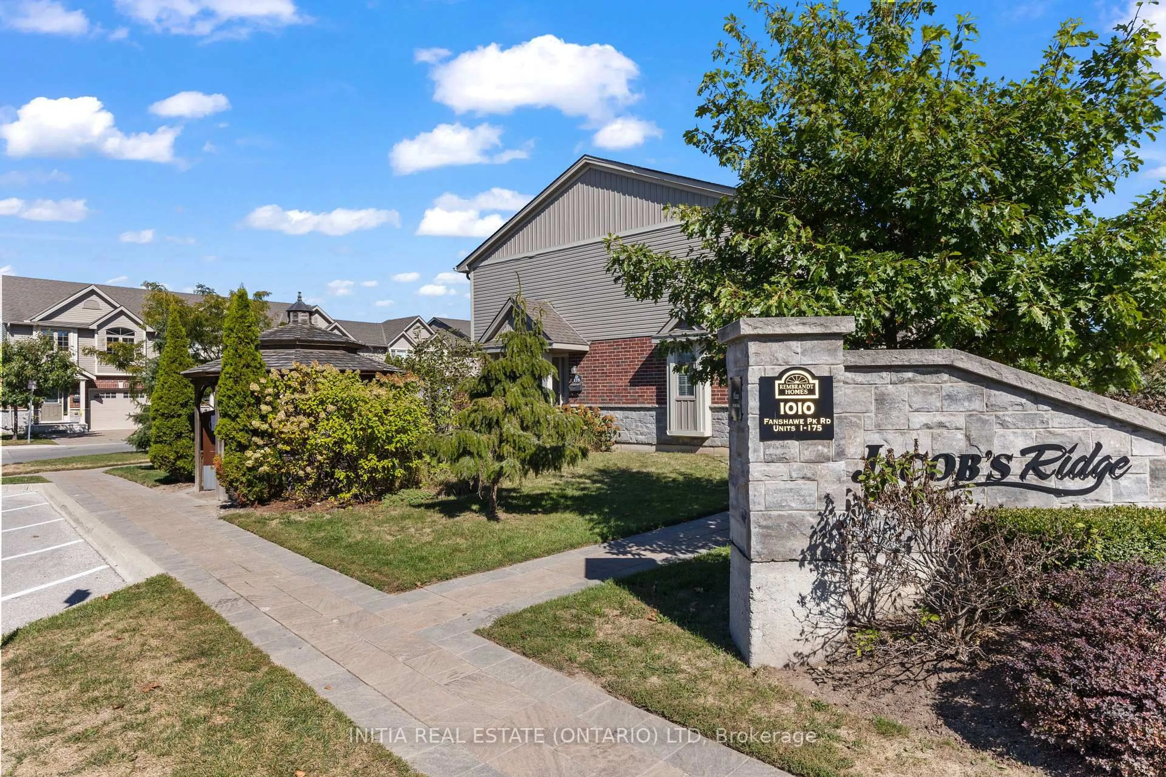 A pic from outside/outdoor area/front of a property/back of a property/a pic from drone, street for 1010 Fanshawe Park Rd #167, London North Ontario N5X 0K9