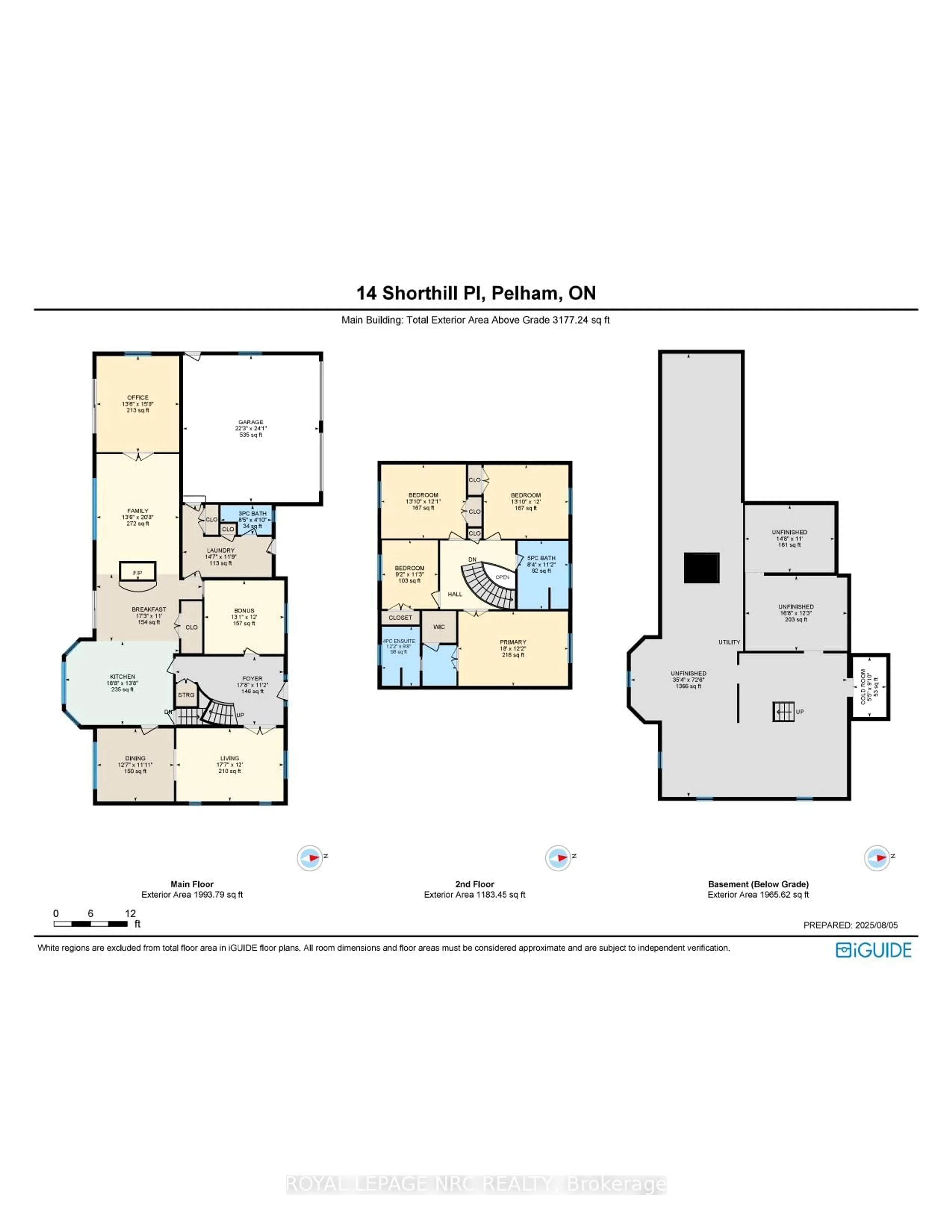 Floor plan for 14 SHORTHILL Pl, Pelham Ontario L0S 1E3
