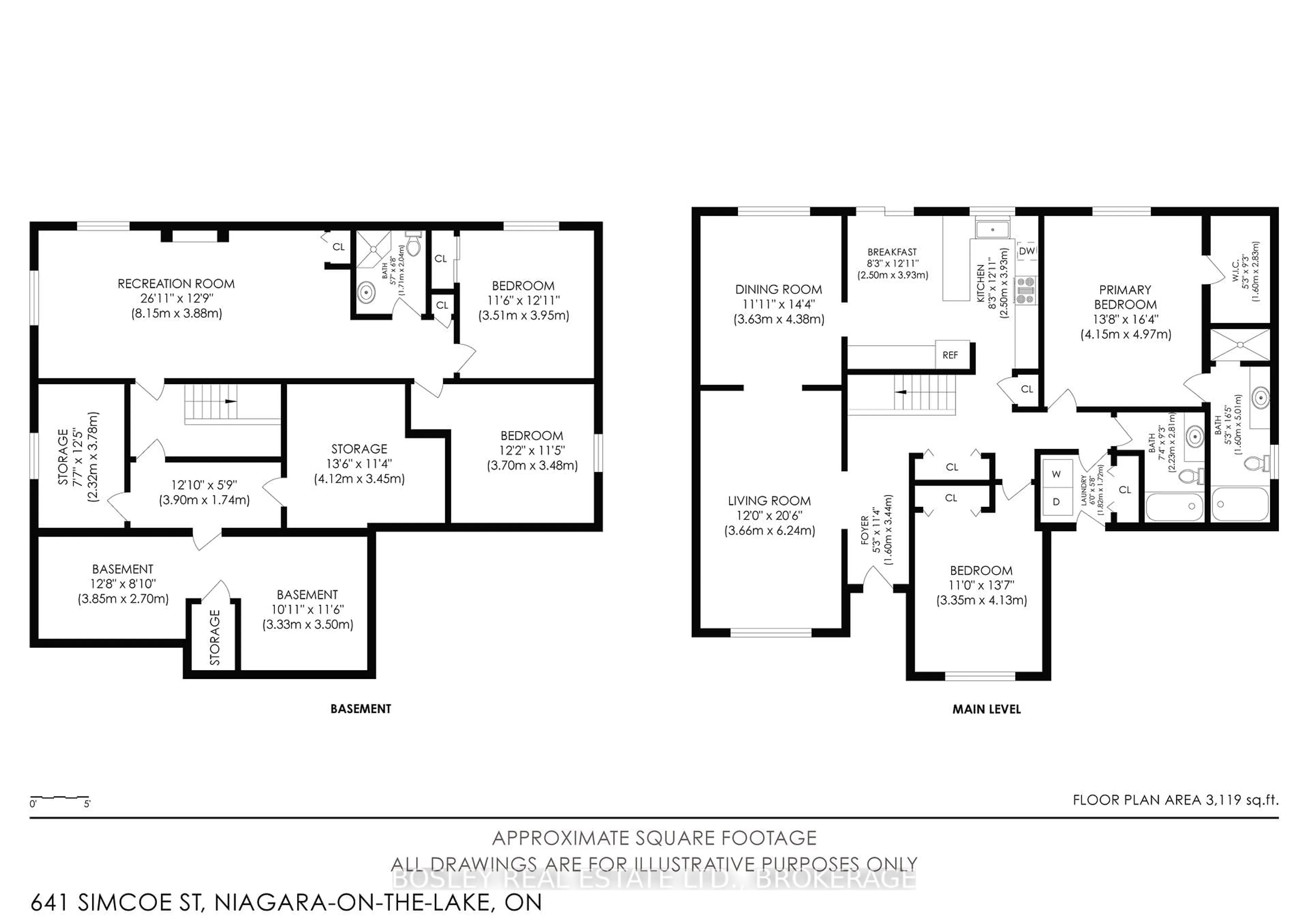 Floor plan for 641 SIMCOE St, Niagara-on-the-Lake Ontario L0S 1J0