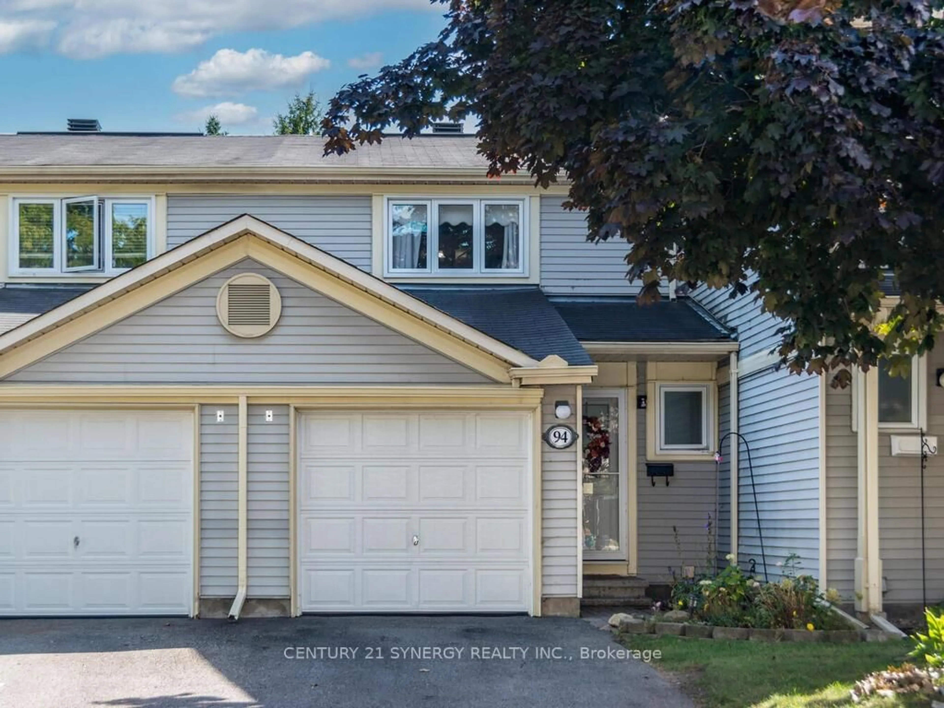 Home with vinyl exterior material, street for 94 Bujold Crt #7, Ottawa Ontario K2L 3N7