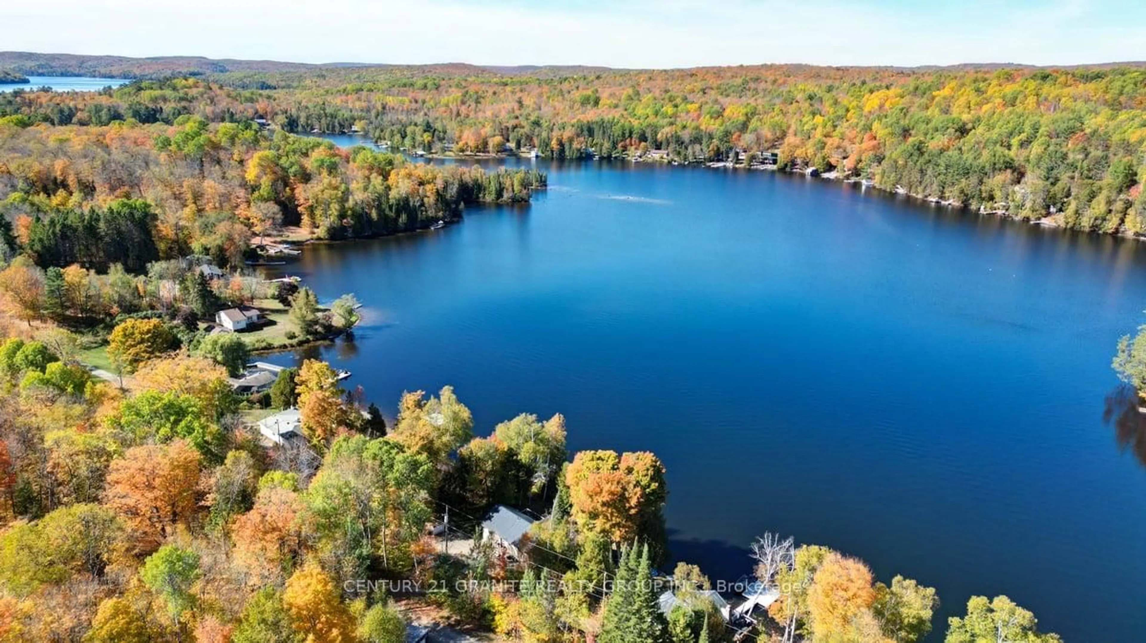 A pic from outside/outdoor area/front of a property/back of a property/a pic from drone, water/lake/river/ocean view for 75 Martin Rd, Bancroft Ontario K0L 1C0