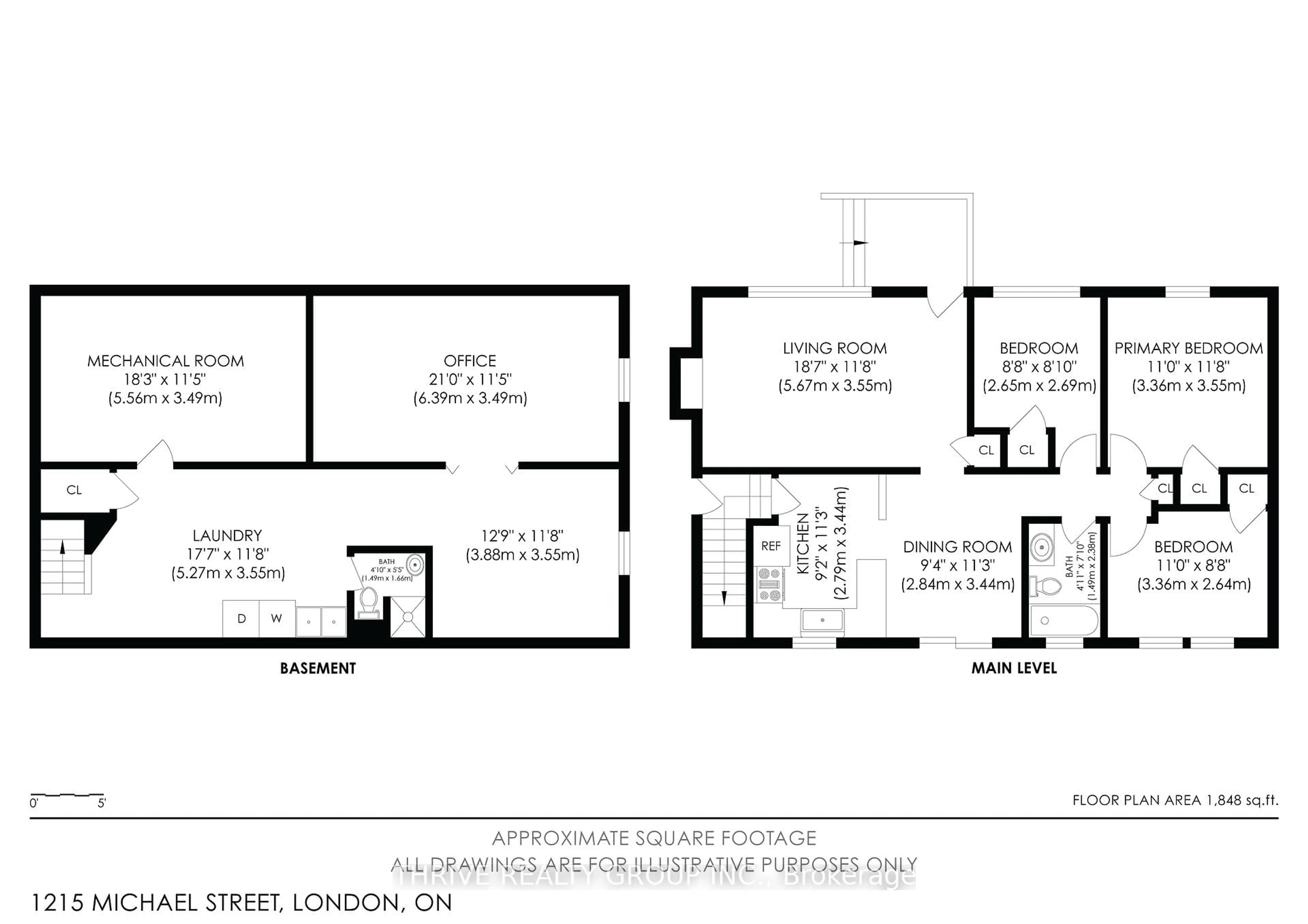 Floor plan for 1215 Michael St, London East Ontario N5V 2H4