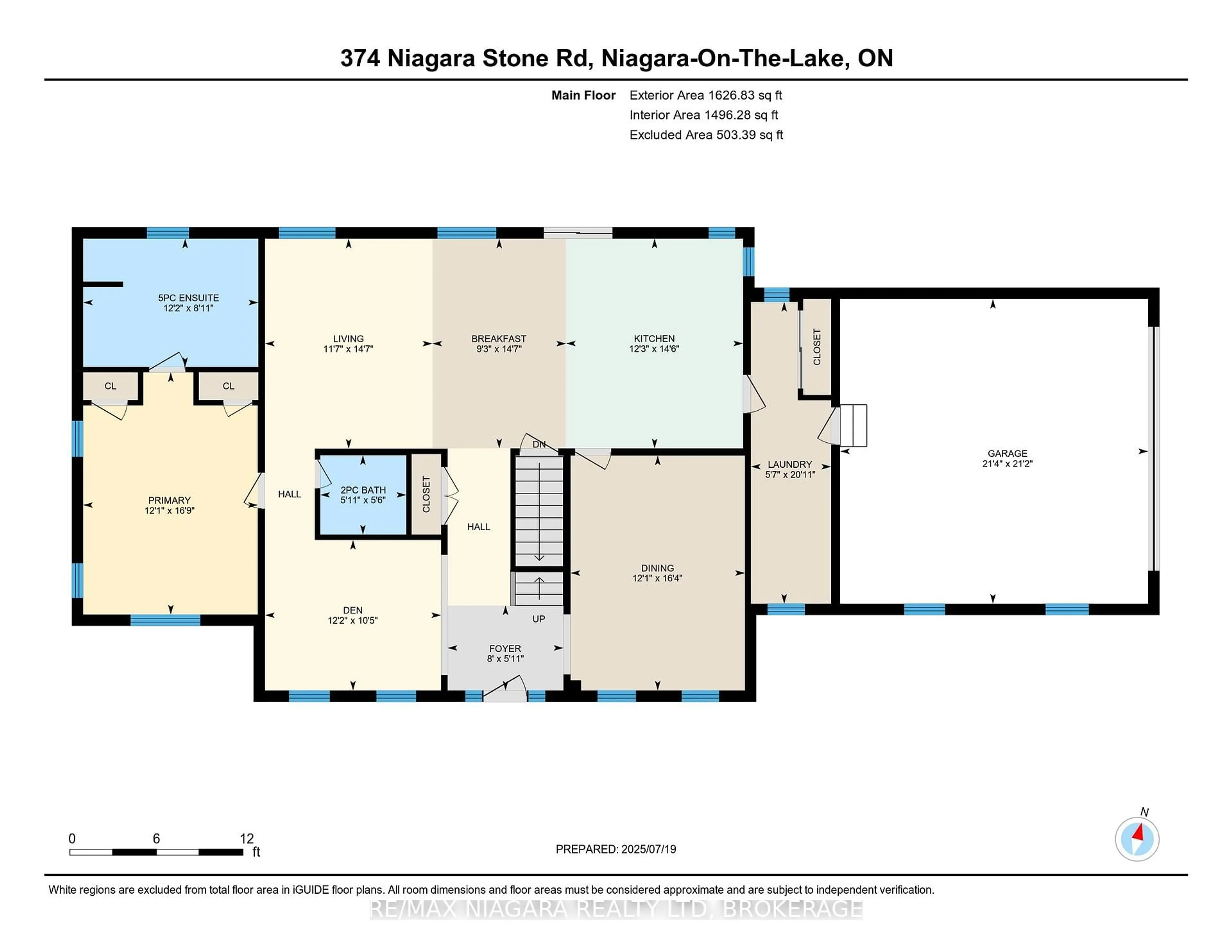 Floor plan for 374 Niagara Stone Rd, Niagara-on-the-Lake Ontario L0S 1J0