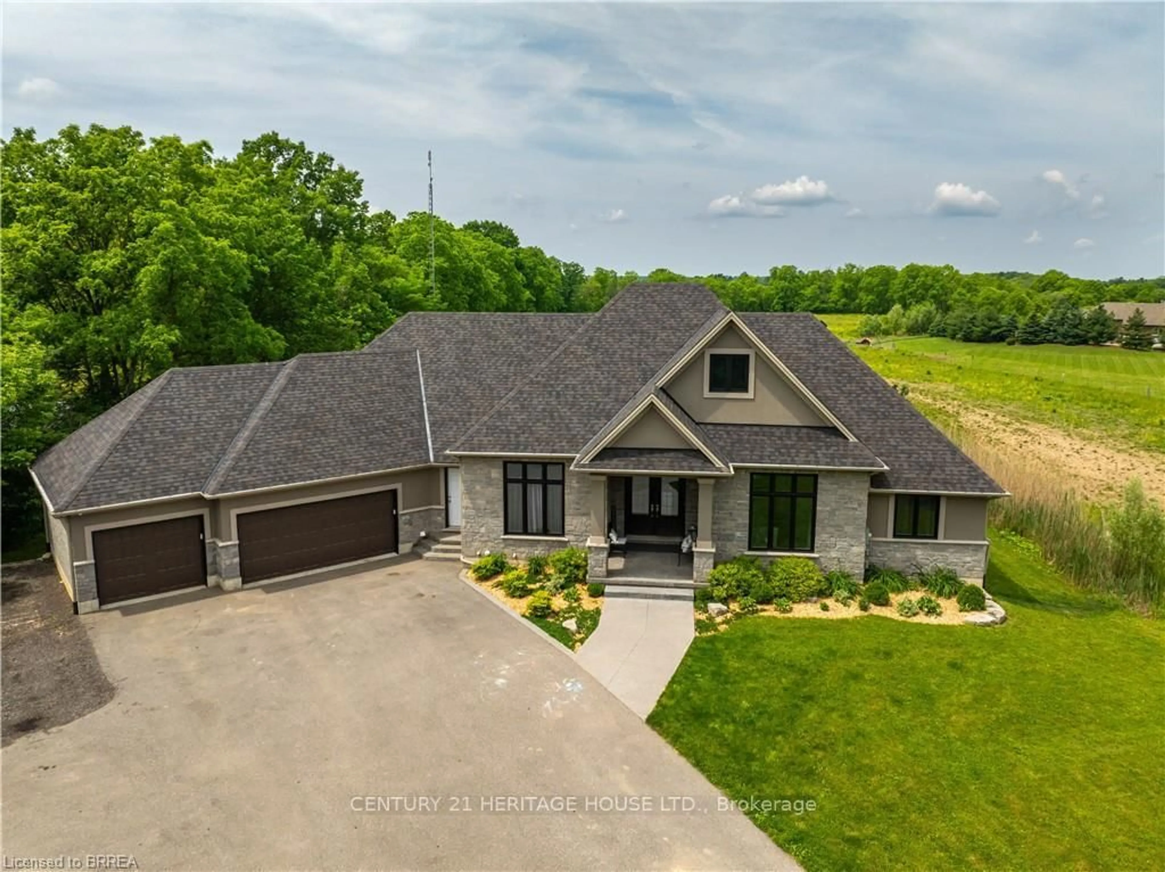 A pic from outside/outdoor area/front of a property/back of a property/a pic from drone, unknown for 97 McBay Rd, Brant Ontario N3S 0H9