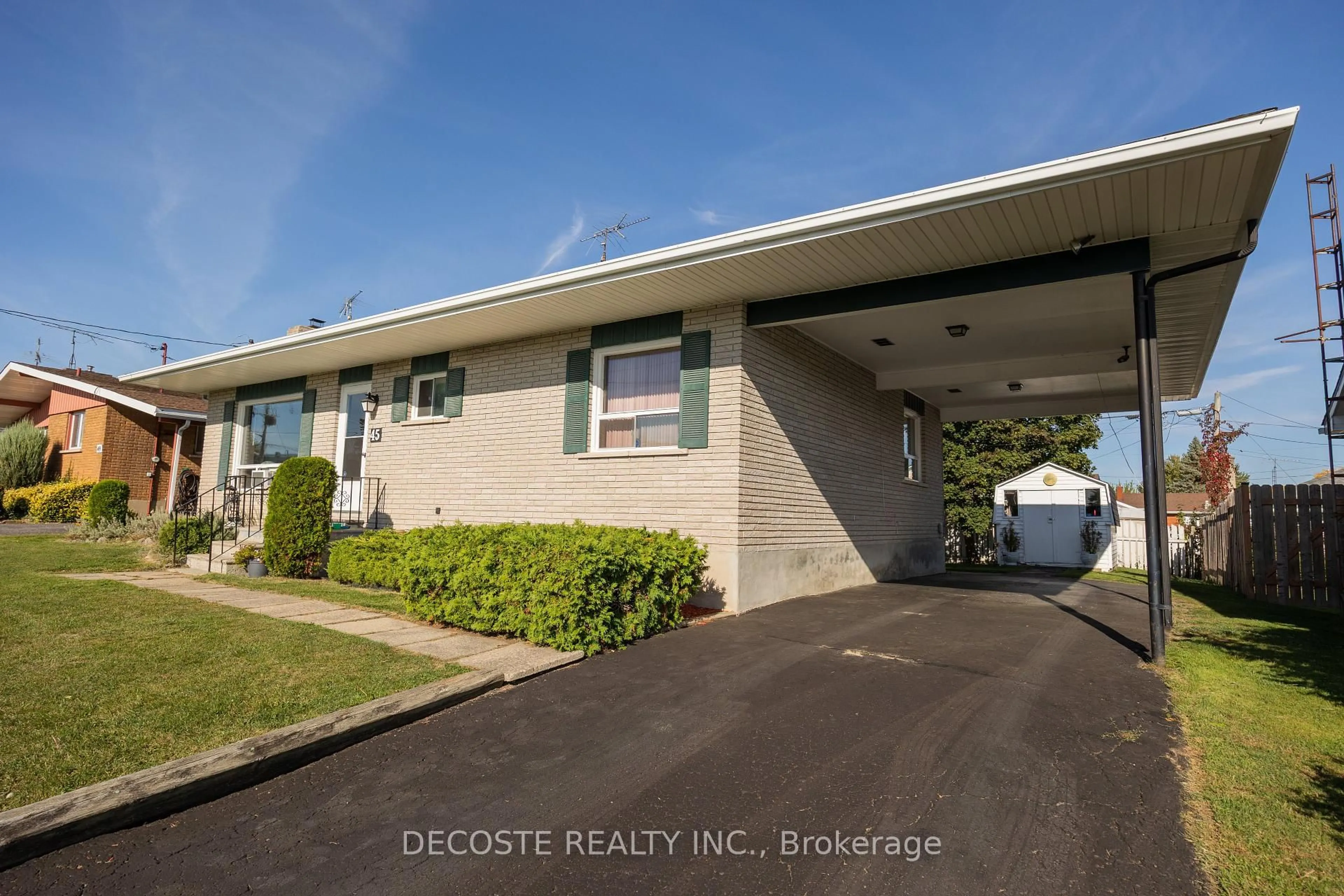 Home with vinyl exterior material, street for 45 Clement St, North Glengarry Ontario K0C 1A0