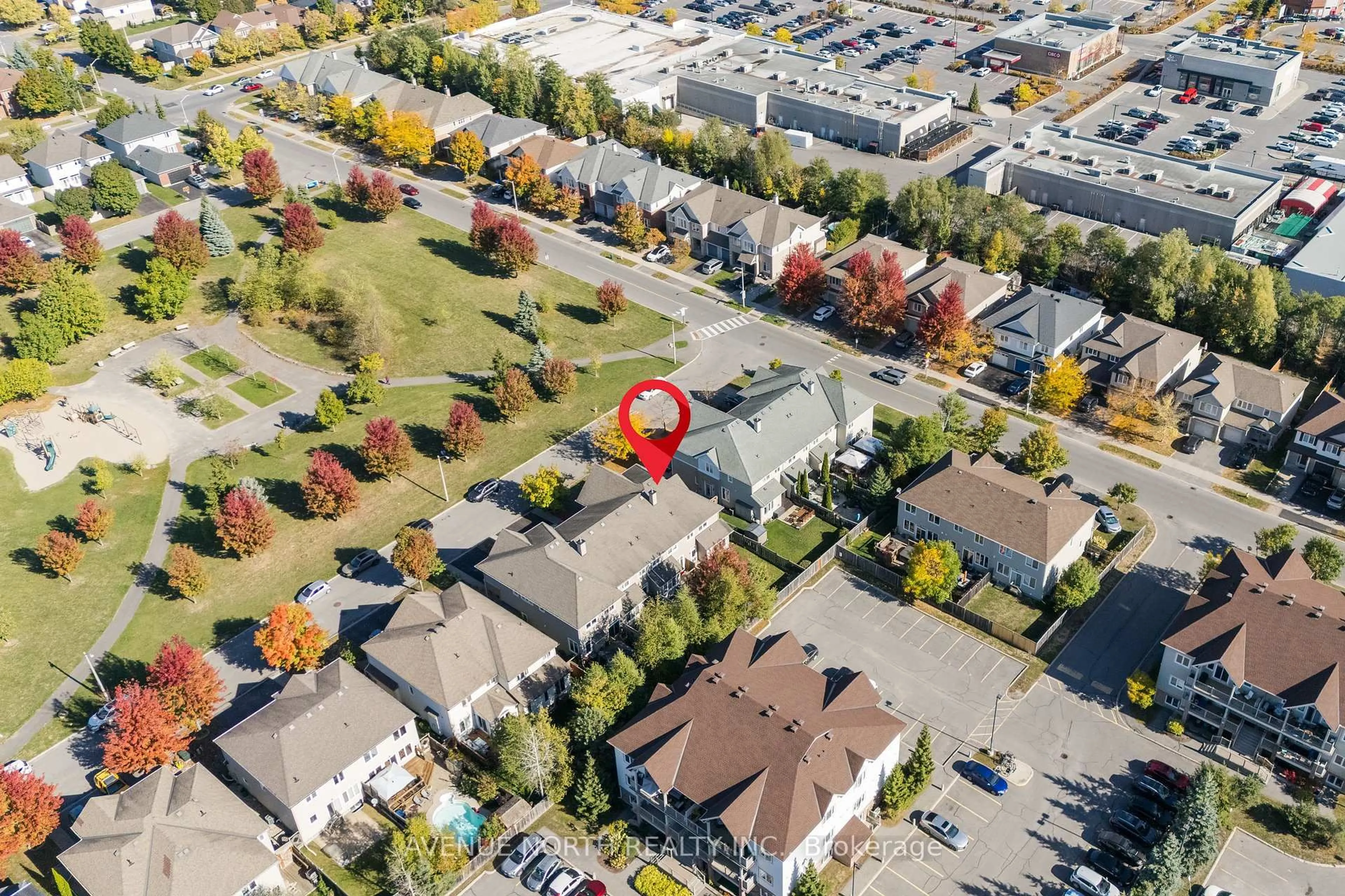 A pic from outside/outdoor area/front of a property/back of a property/a pic from drone, street for 108 Hillman Marsh Way, Ottawa Ontario K1T 0B1