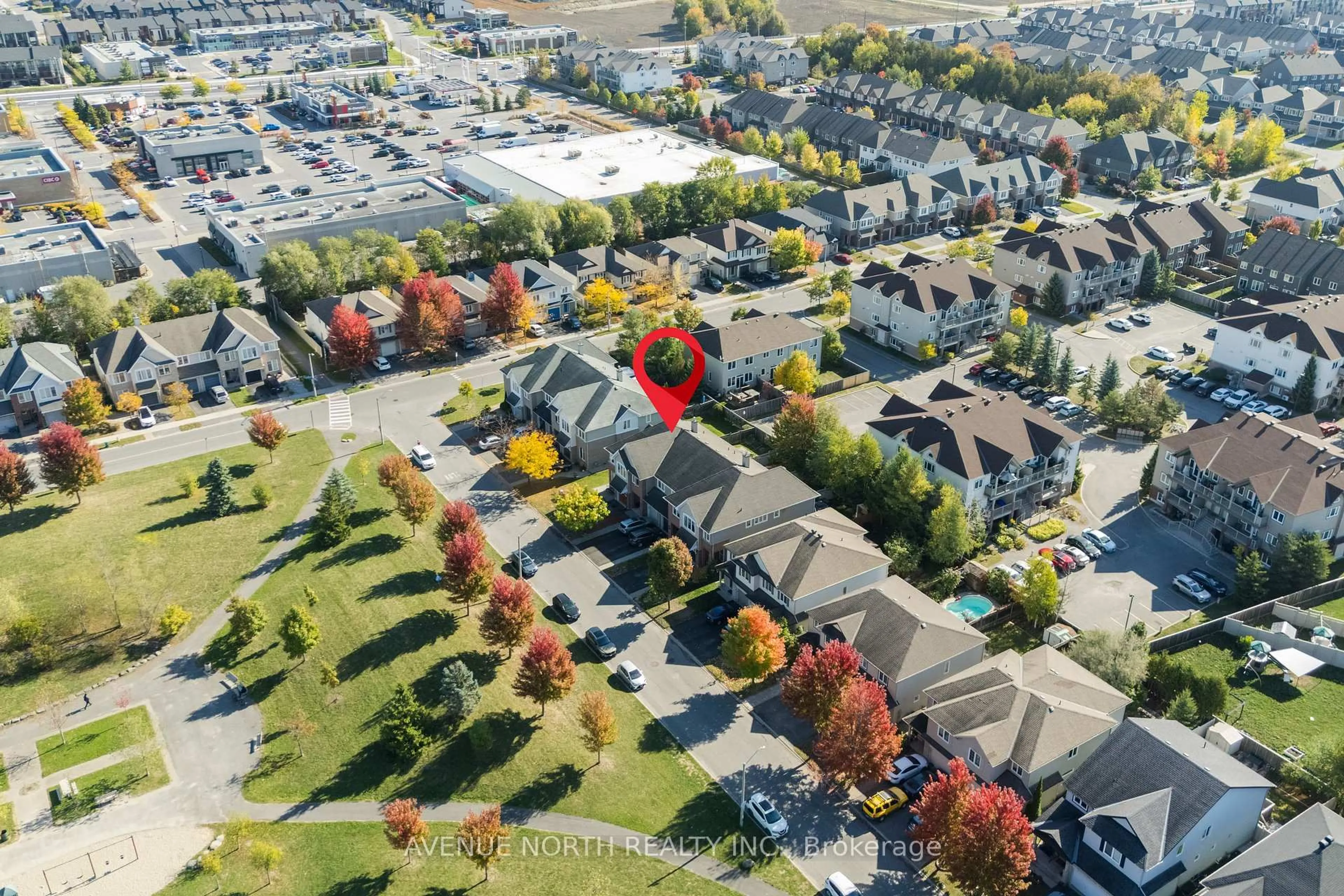 A pic from outside/outdoor area/front of a property/back of a property/a pic from drone, street for 108 Hillman Marsh Way, Ottawa Ontario K1T 0B1