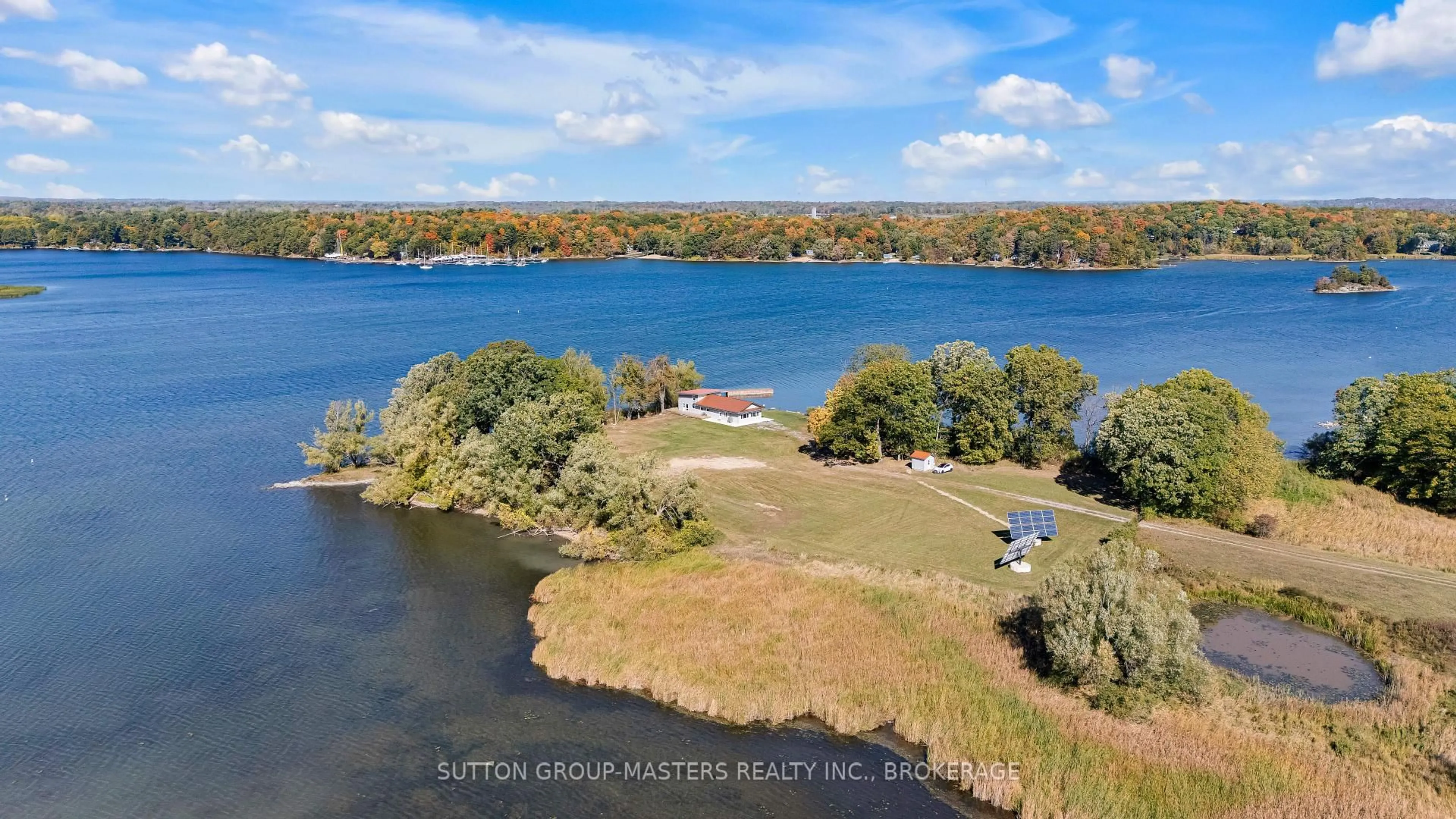 A pic from outside/outdoor area/front of a property/back of a property/a pic from drone, water/lake/river/ocean view for 429 Fuller Rd, Mountain Grove Ontario K0H 2E0