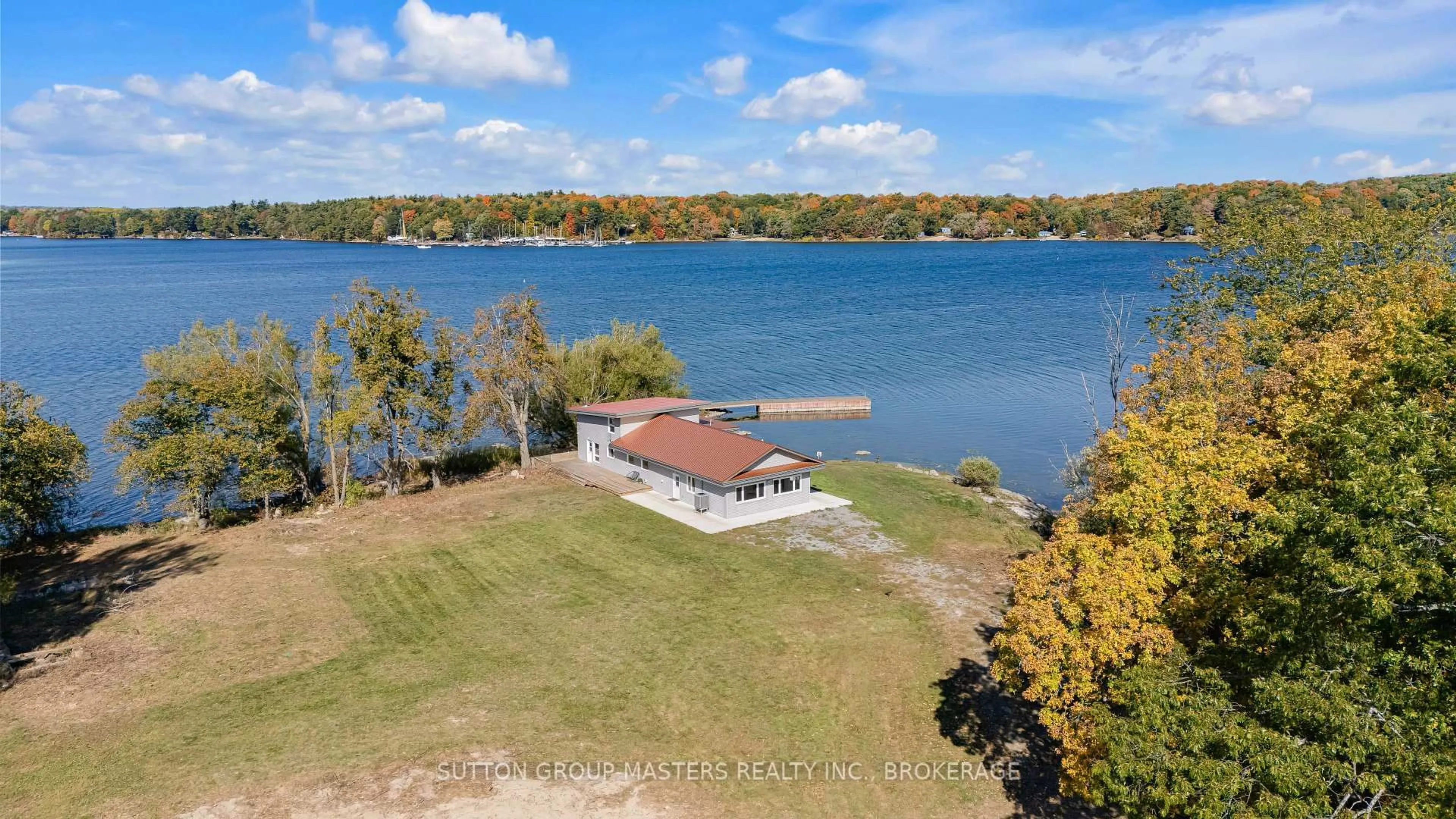 A pic from outside/outdoor area/front of a property/back of a property/a pic from drone, water/lake/river/ocean view for 429 Fuller Rd, Mountain Grove Ontario K0H 2E0