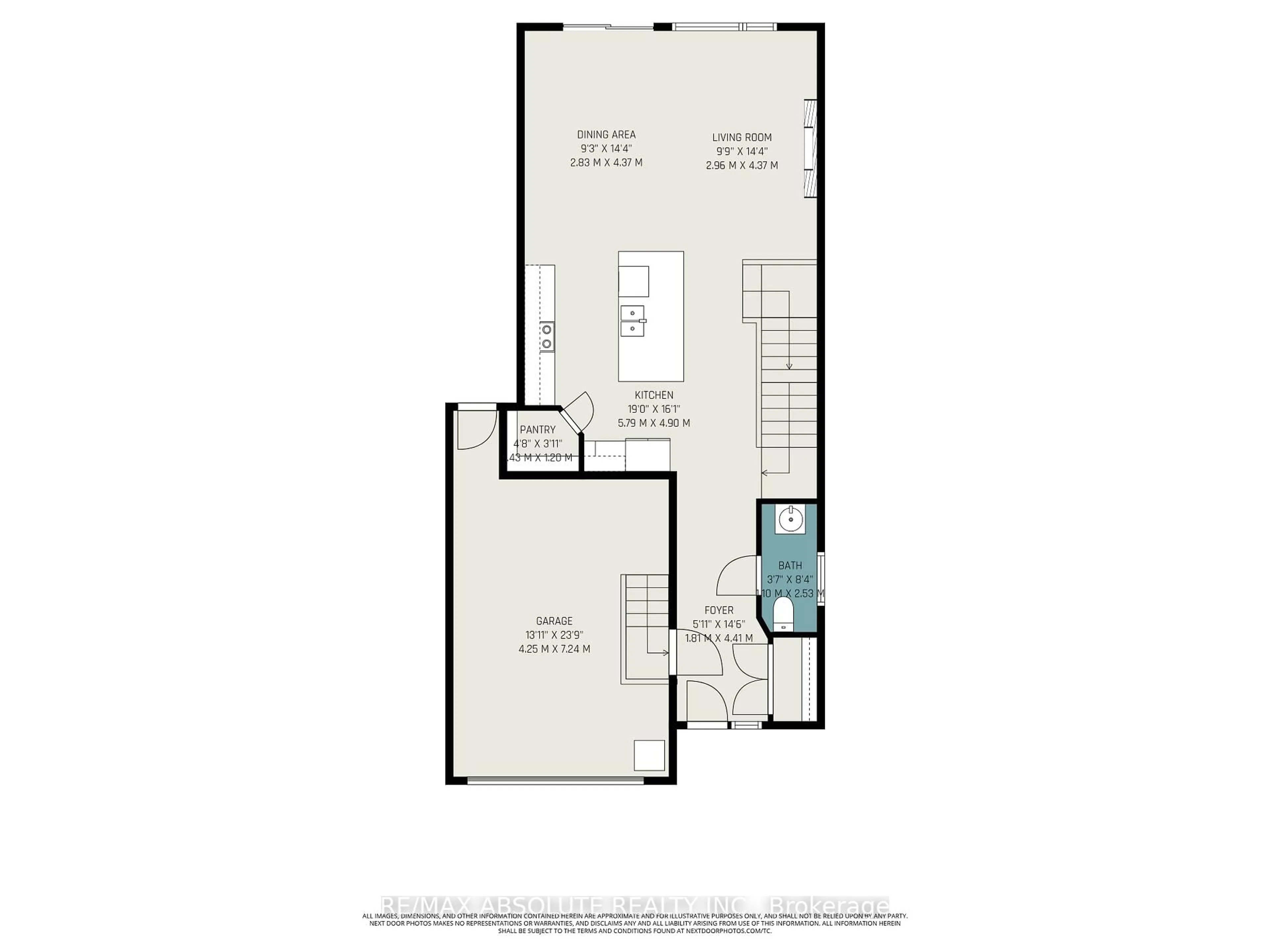 Floor plan for 16B Cockburn St, Richmond Ontario K0A 2Z0