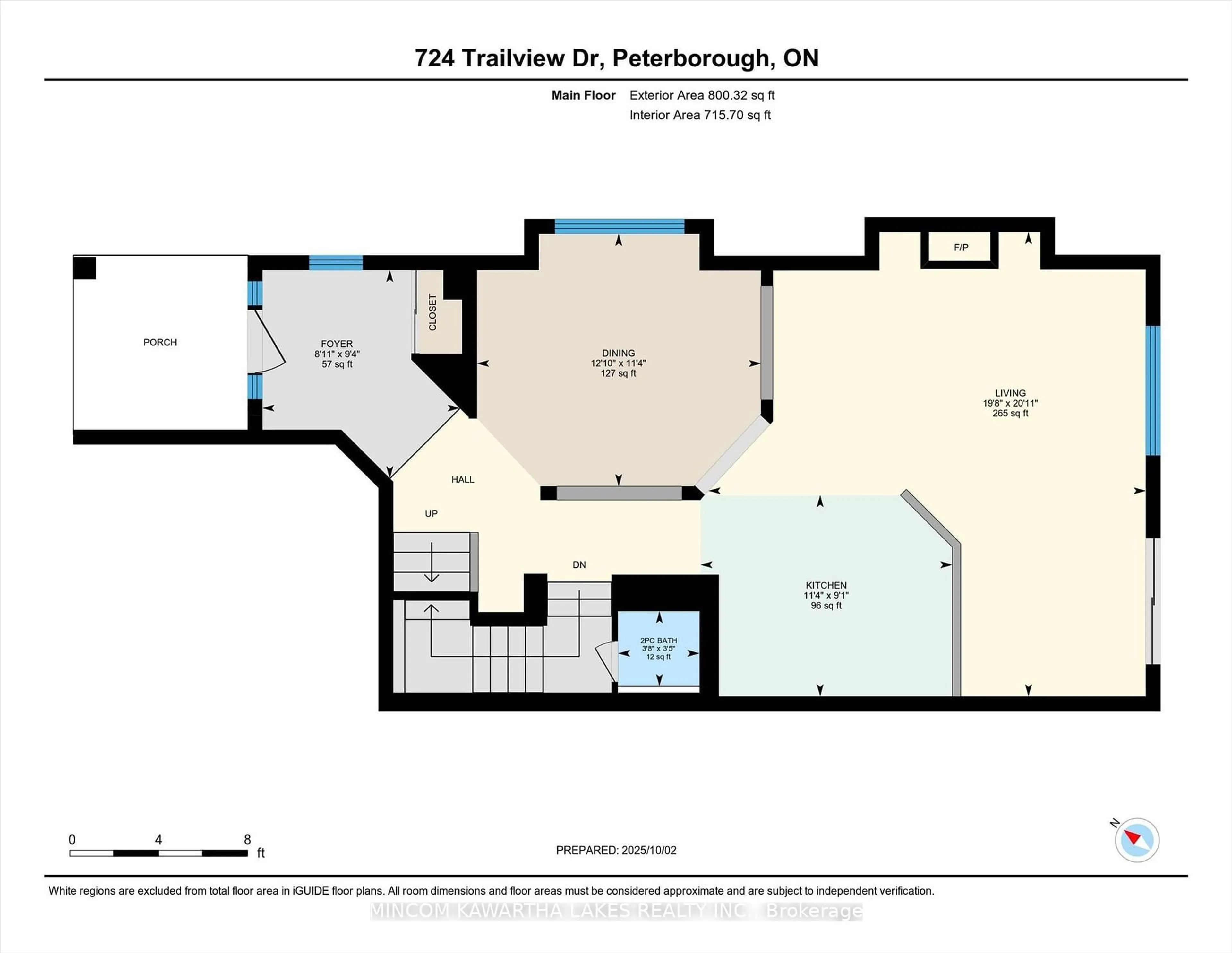 Floor plan for 724 Trailview Dr, Peterborough Ontario K9J 8P2