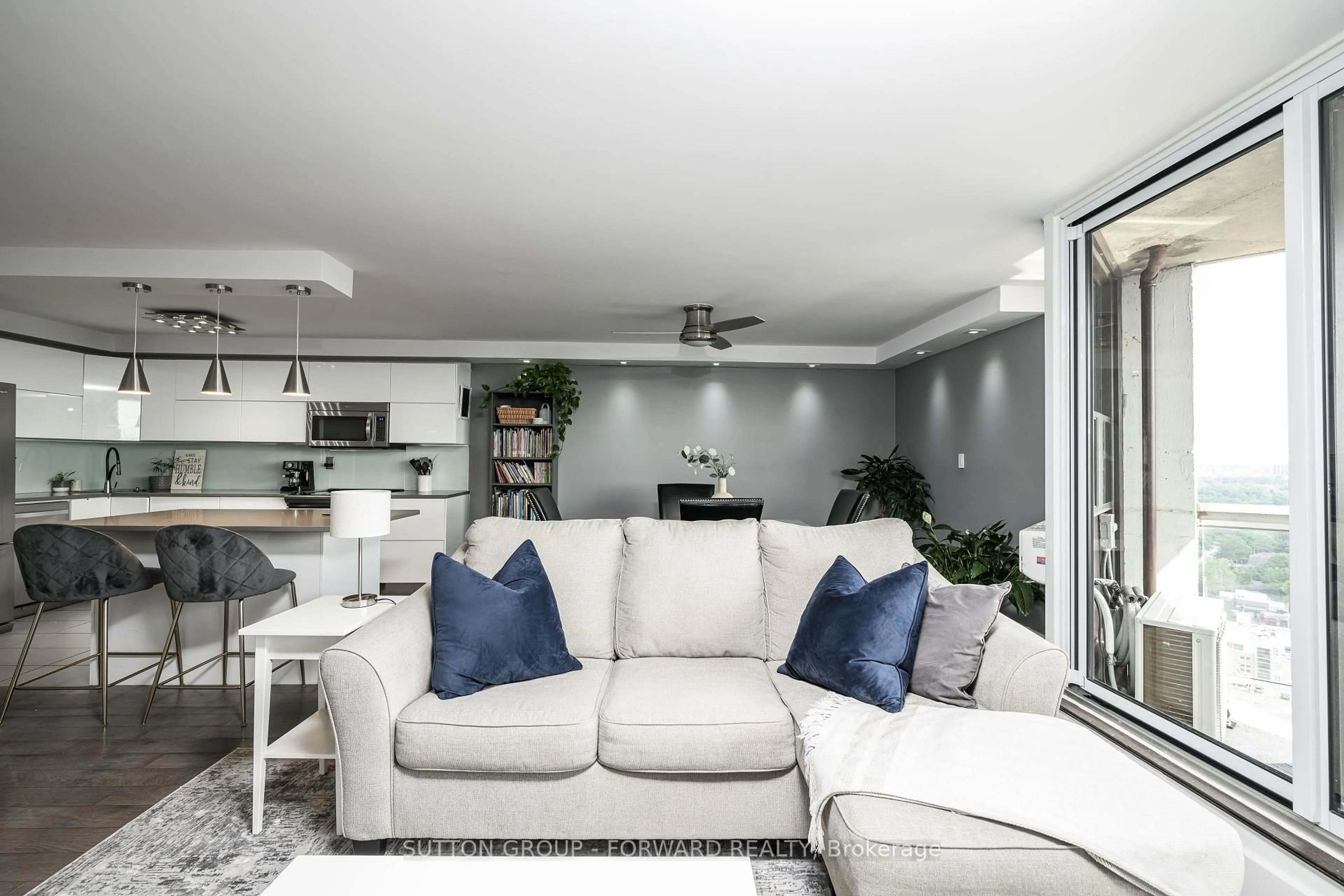 Living room with furniture, unknown for 323 Colborne St #2701, London East Ontario N6B 3N8