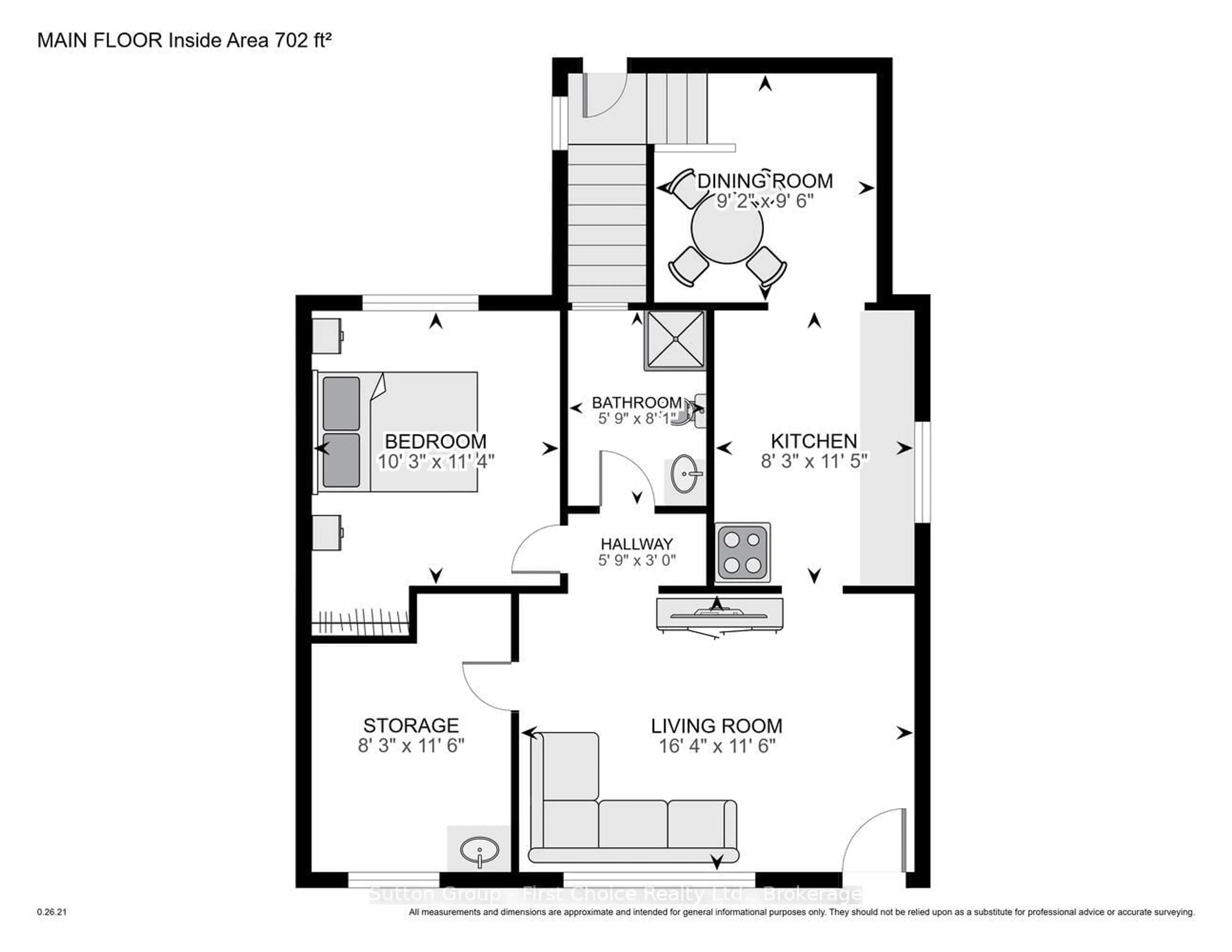 Floor plan for 35 Devon St, Stratford Ontario N5A 2Z5