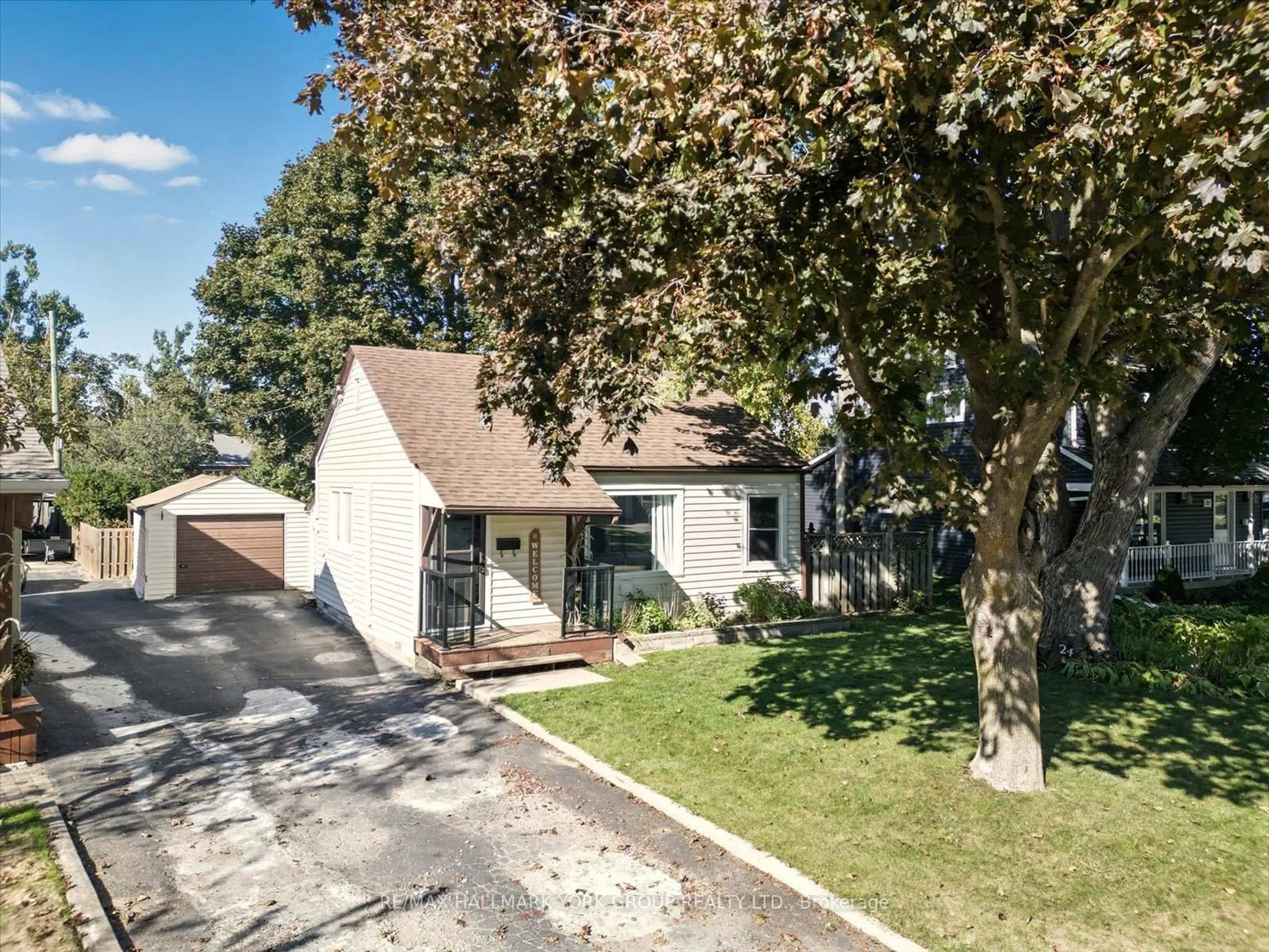 A pic from outside/outdoor area/front of a property/back of a property/a pic from drone, street for 24 Churchill Cres, Kawartha Lakes Ontario K9V 3Y6