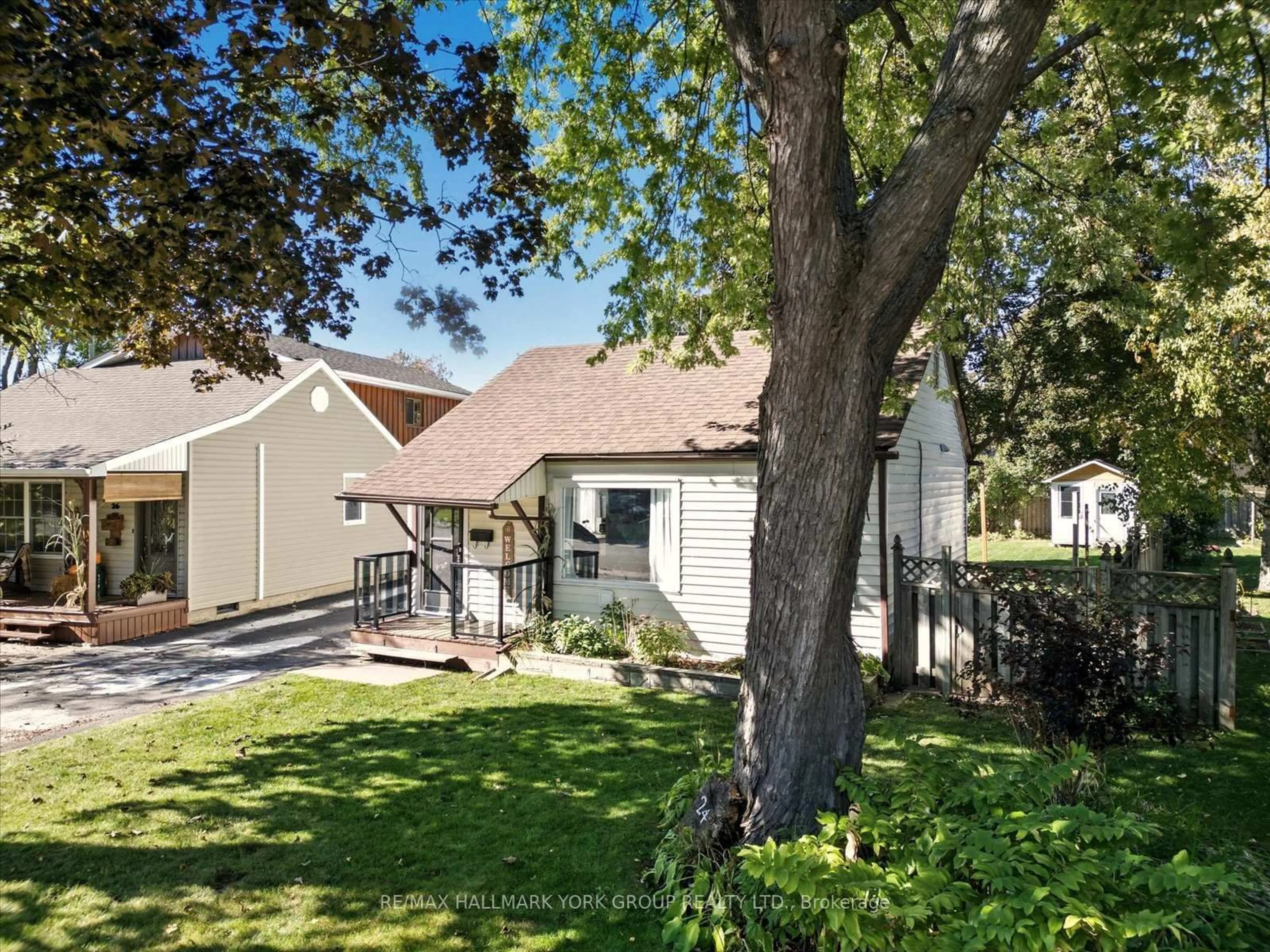 A pic from outside/outdoor area/front of a property/back of a property/a pic from drone, street for 24 Churchill Cres, Kawartha Lakes Ontario K9V 3Y6