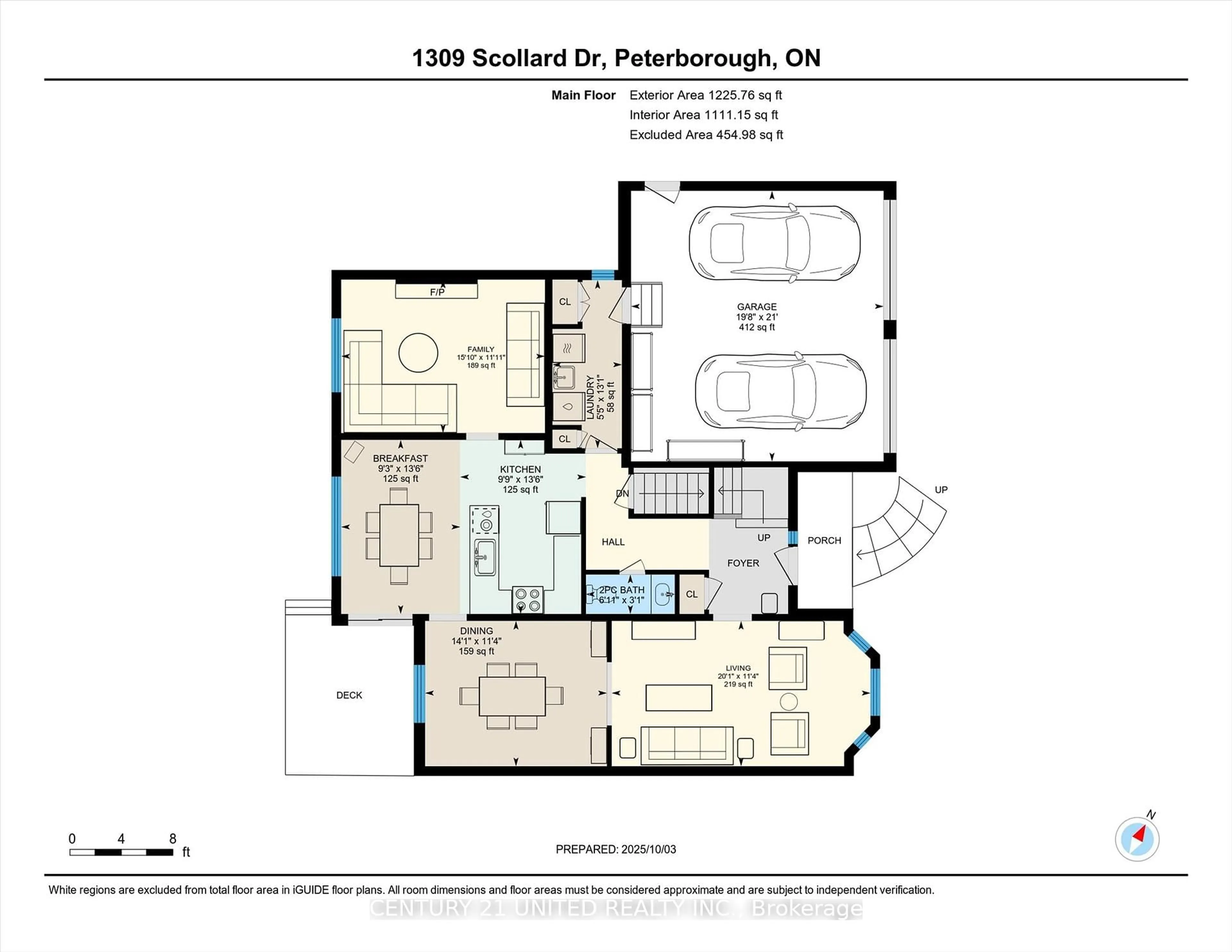 Floor plan for 1309 Scollard Dr, Peterborough Ontario K9H 7K7