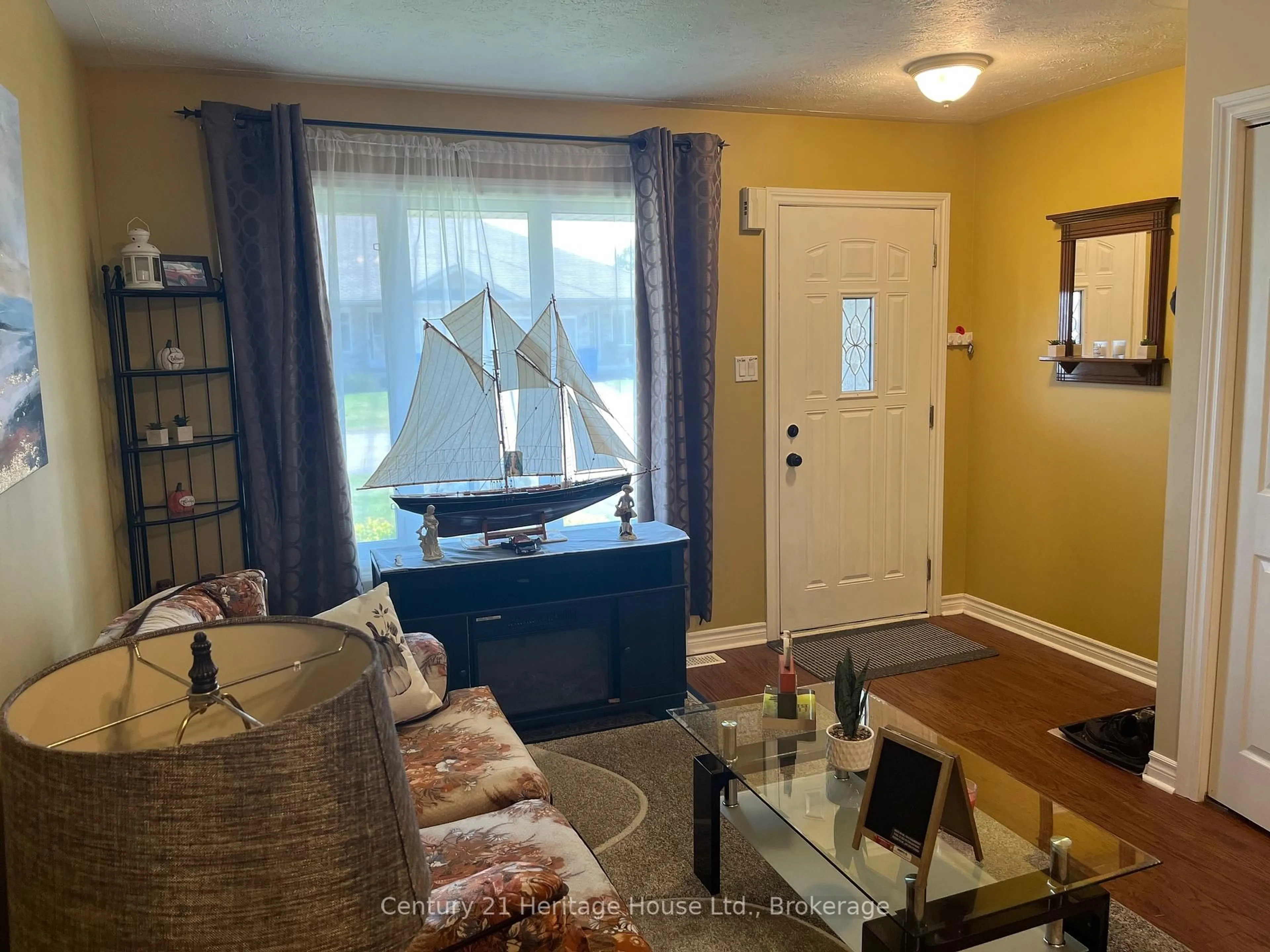 Living room with furniture, wood/laminate floor for 2-302 Park St #2, West Grey Ontario N0G 1R0