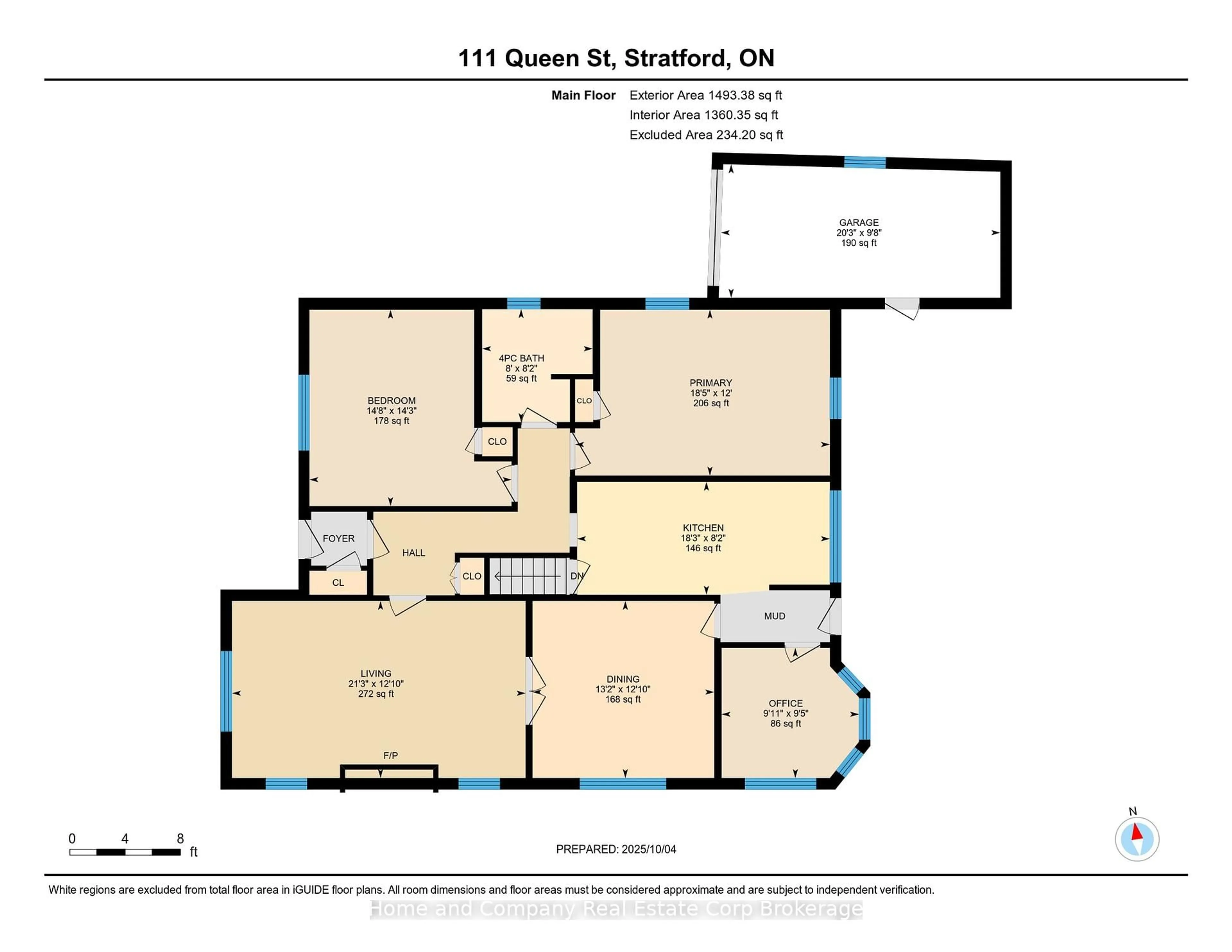 Floor plan for 111 Queen St, Stratford Ontario N5A 4N2