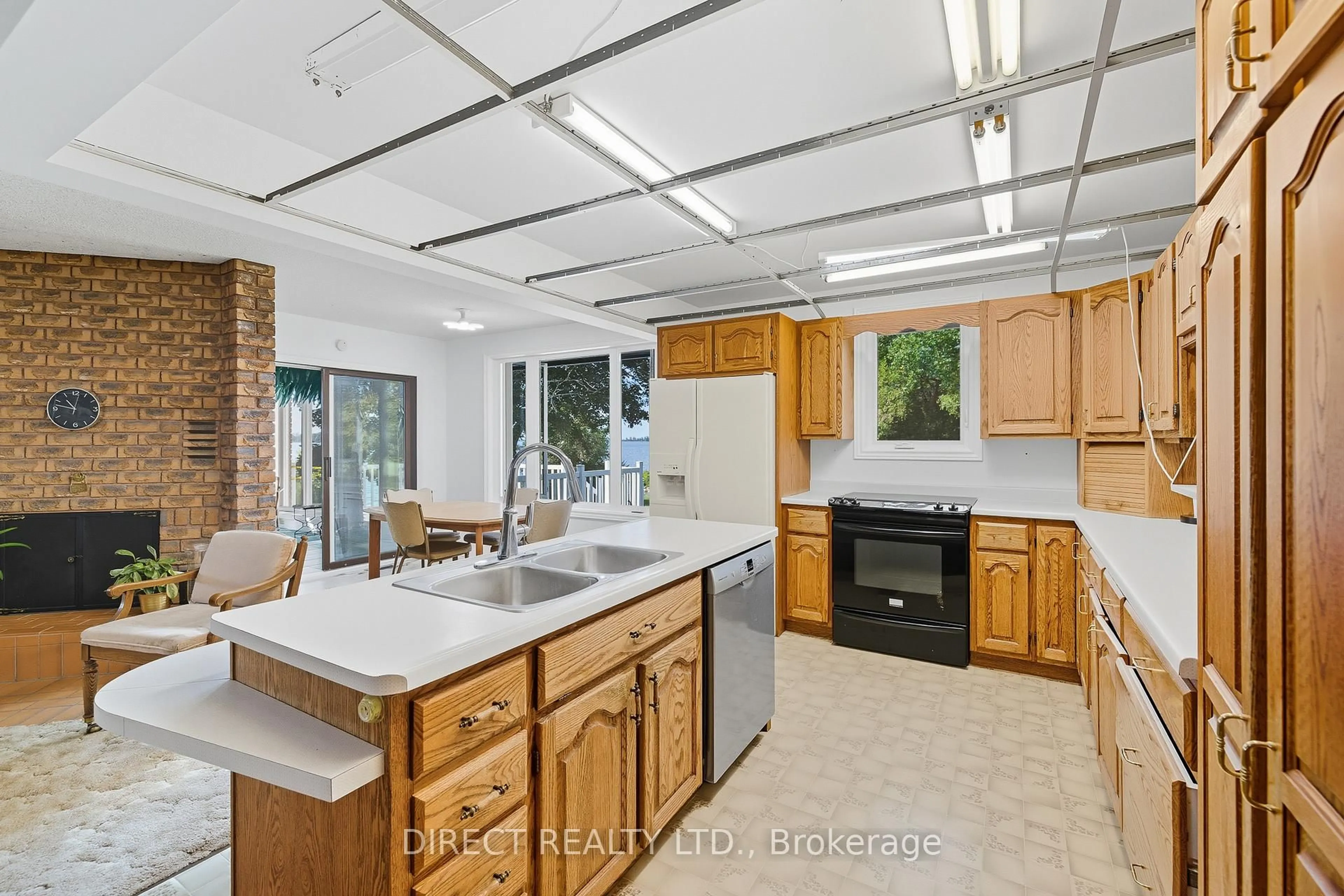Open concept kitchen, ceramic/tile floor for 15753 Loyalist Pkwy, Prince Edward County Ontario K0K 1G0