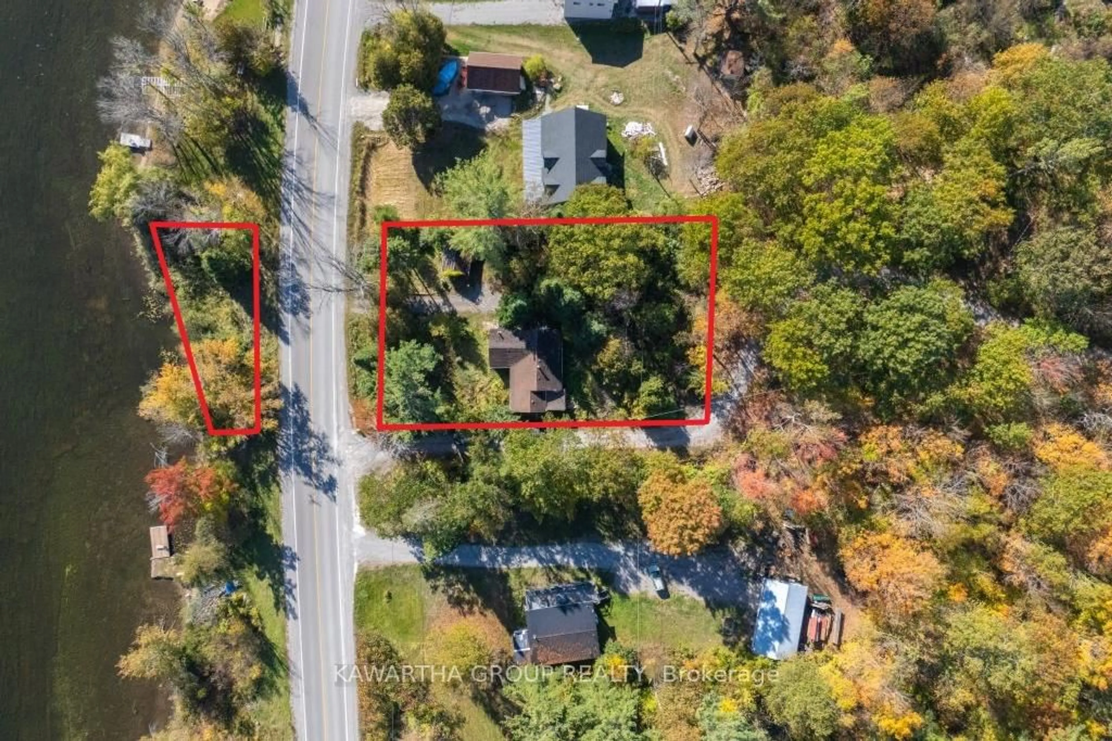 A pic from outside/outdoor area/front of a property/back of a property/a pic from drone, street for 3639 Monck Rd, Kawartha Lakes Ontario K0M 2L0