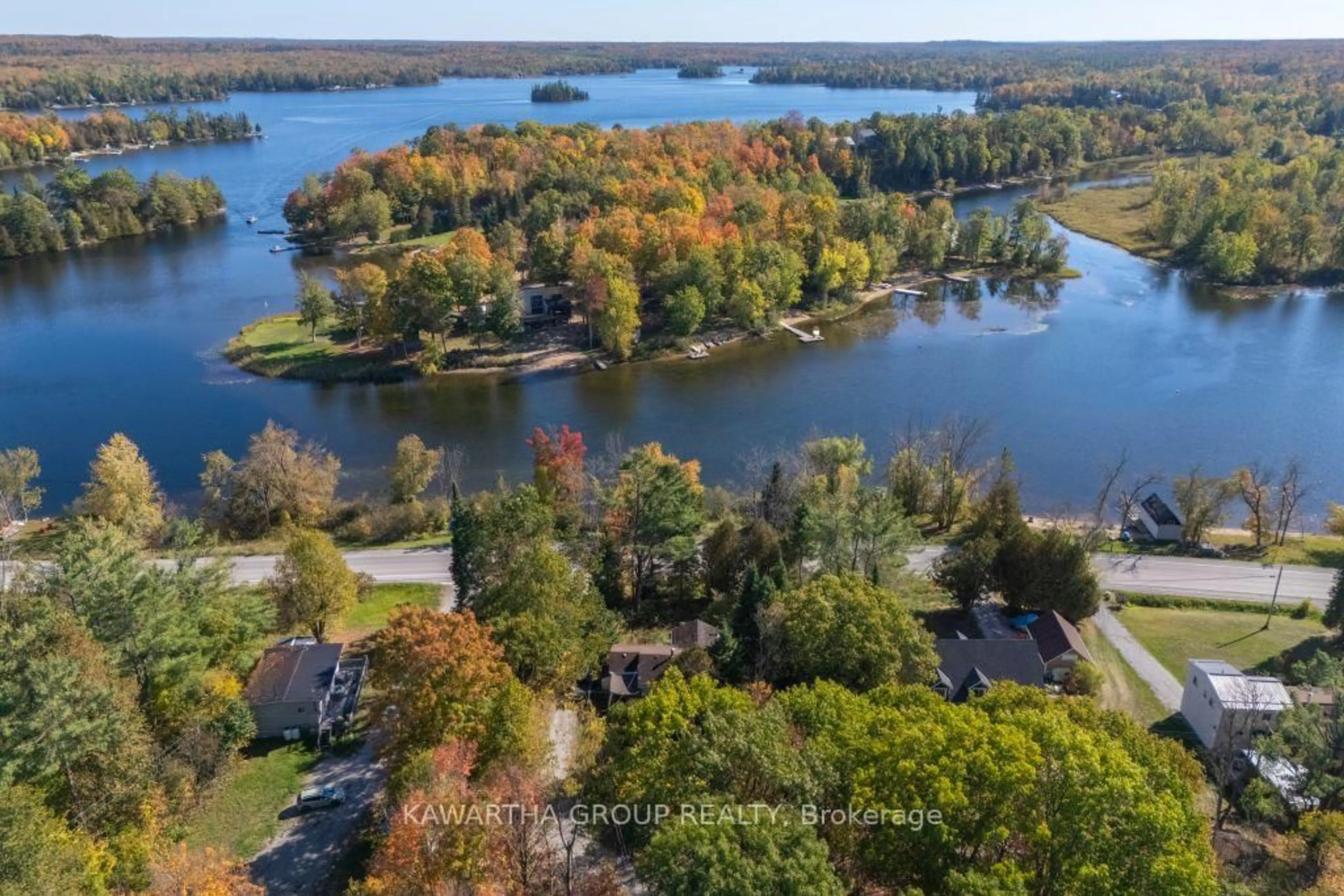 A pic from outside/outdoor area/front of a property/back of a property/a pic from drone, water/lake/river/ocean view for 3639 Monck Rd, Kawartha Lakes Ontario K0M 2L0
