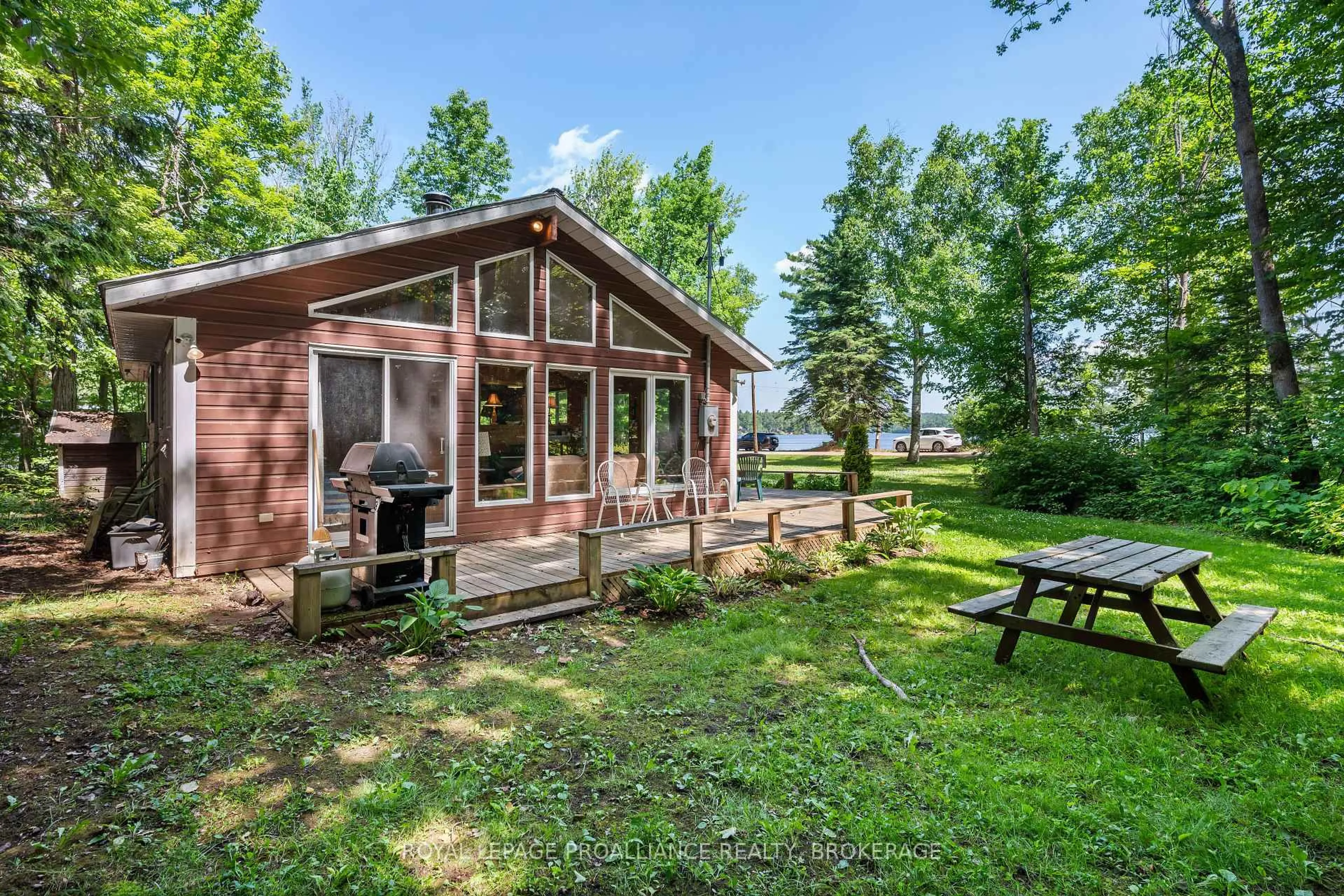 Patio, water/lake/river/ocean view for 1057 Marble Lake Rd, Cloyne Ontario K0H 1K0