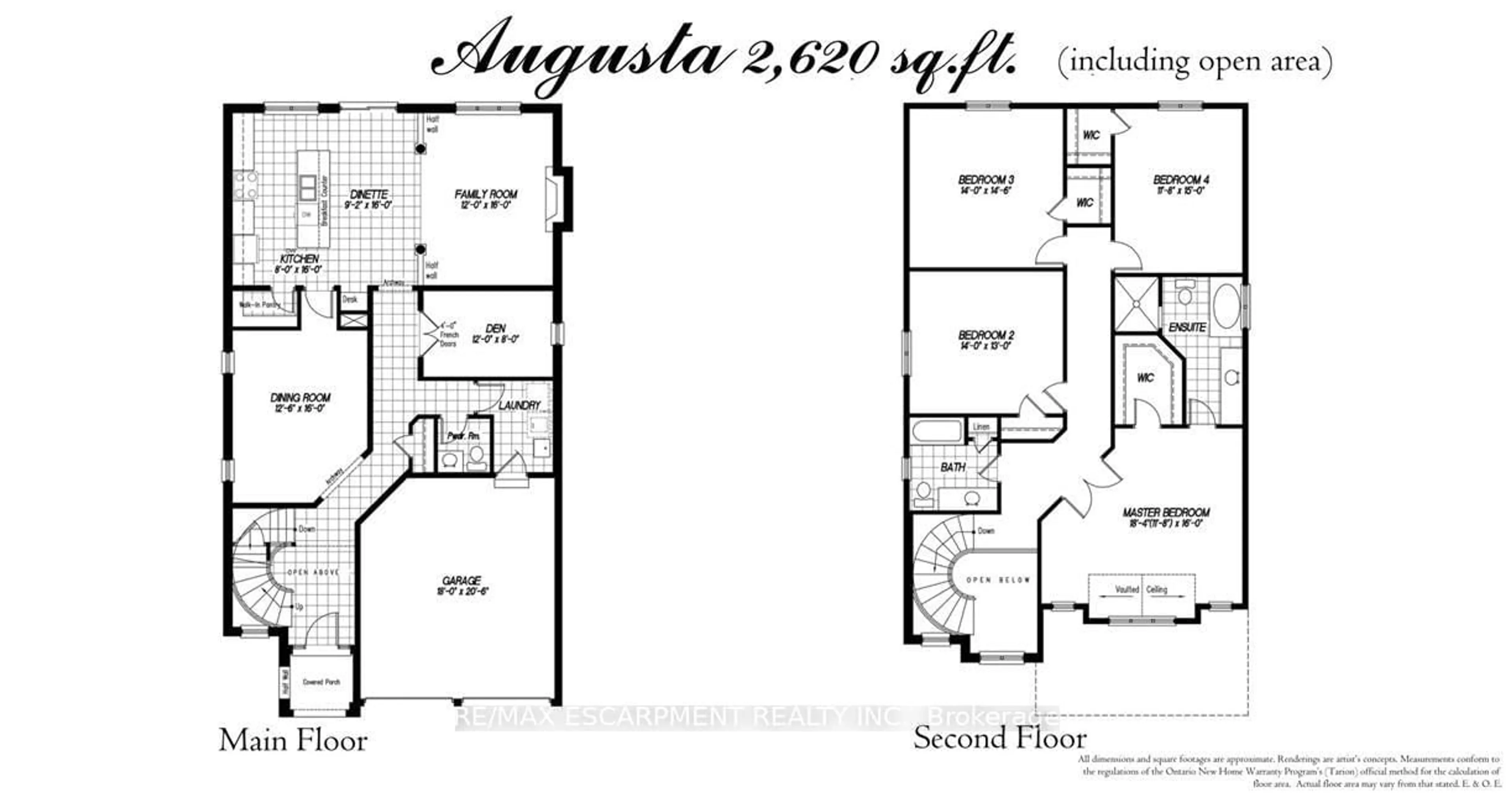 Floor plan for Lot 15 Kellogg Ave, Hamilton Ontario L0R 1W0