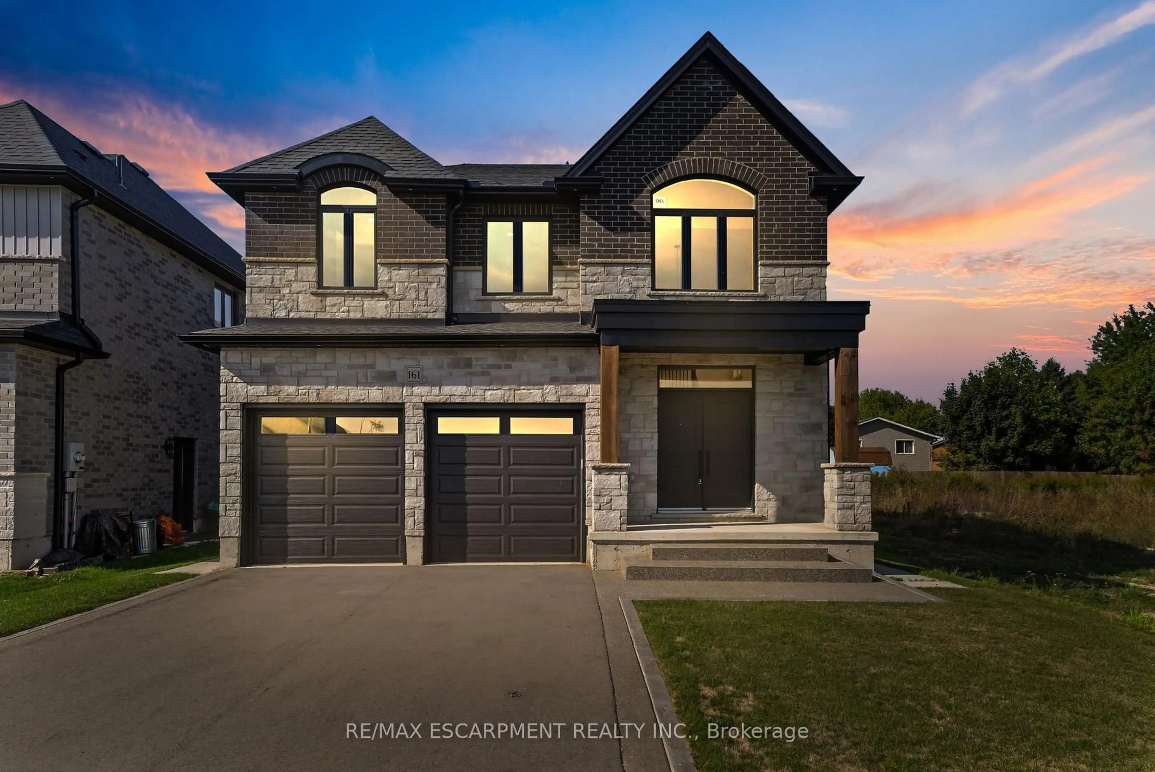 Home with brick exterior material, street for 161 Pike Creek Dr, Haldimand Ontario N0A 1E0