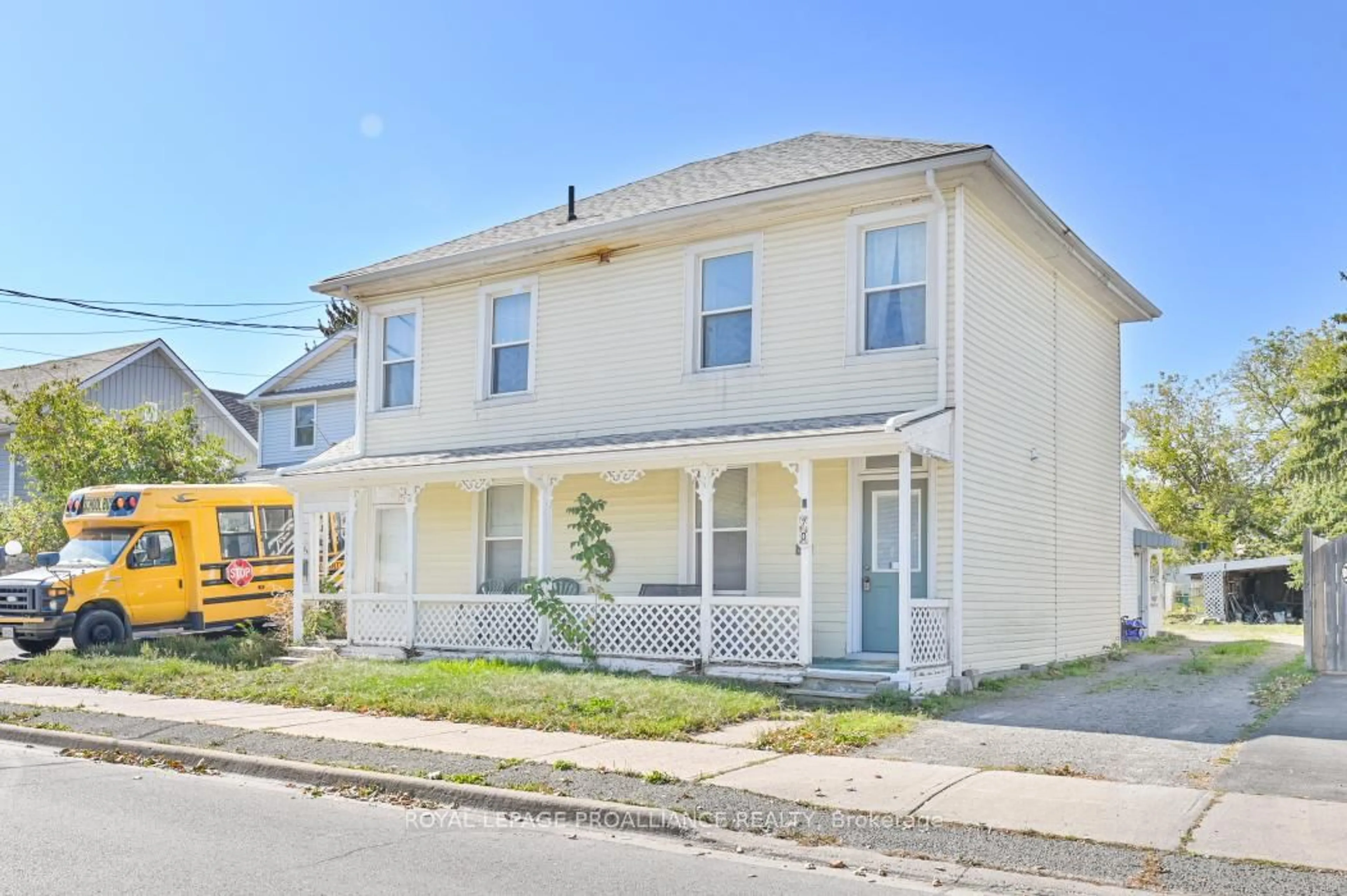 Home with vinyl exterior material, street for 68-70 George St, Belleville Ontario K8N 3G6