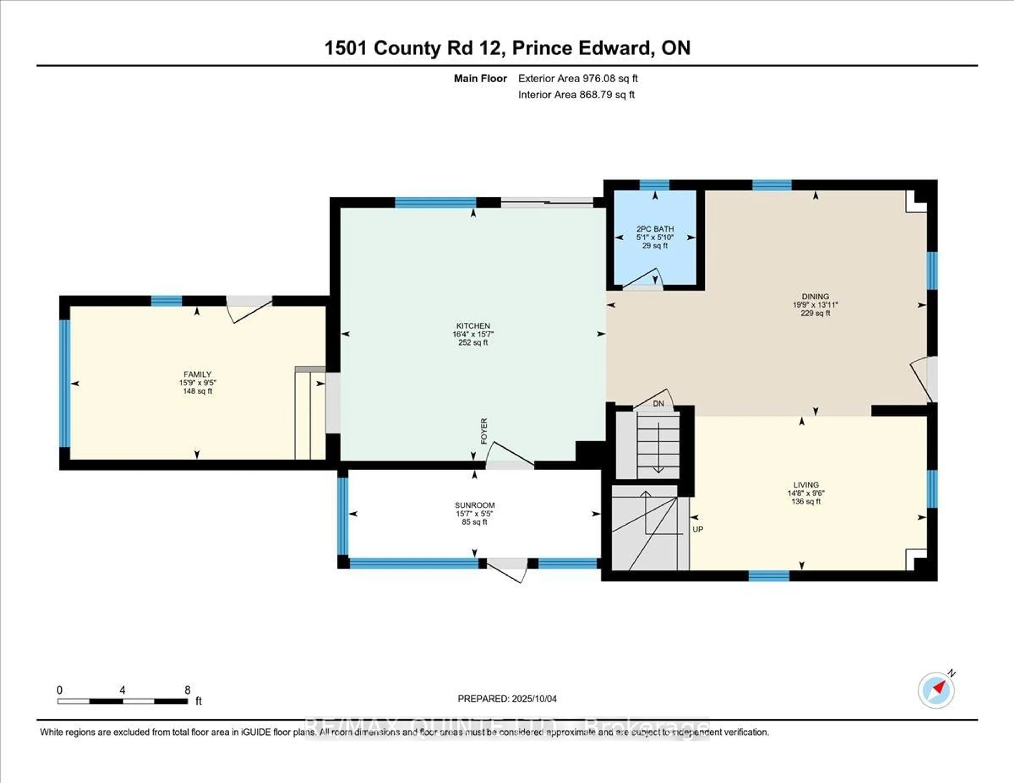 Floor plan for 1501 County Road 12 Rd, Prince Edward County Ontario K0K 2T0