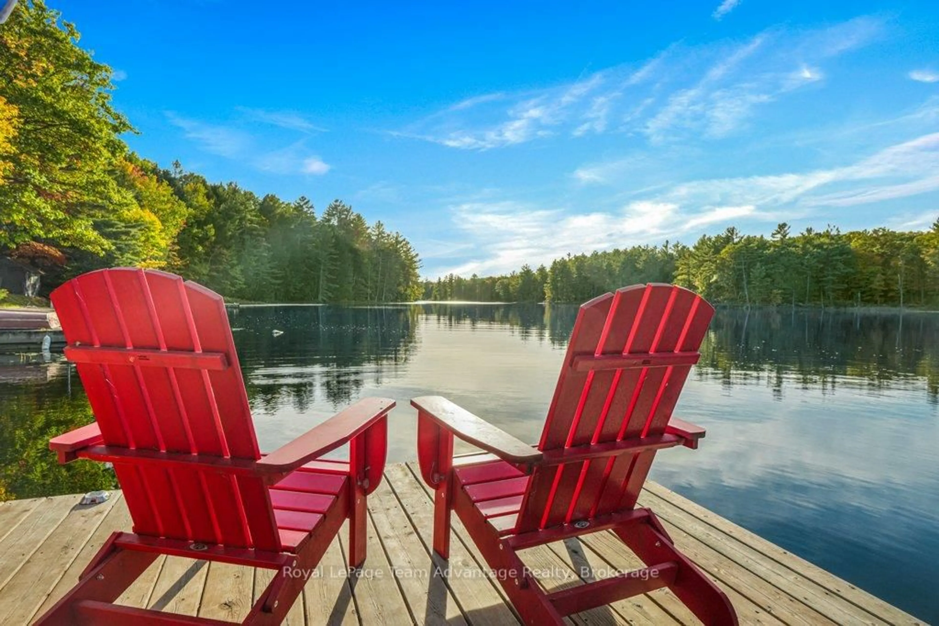 Patio, water/lake/river/ocean view for 52 Windfall Lake Rd, Seguin Ontario P2A 0B2