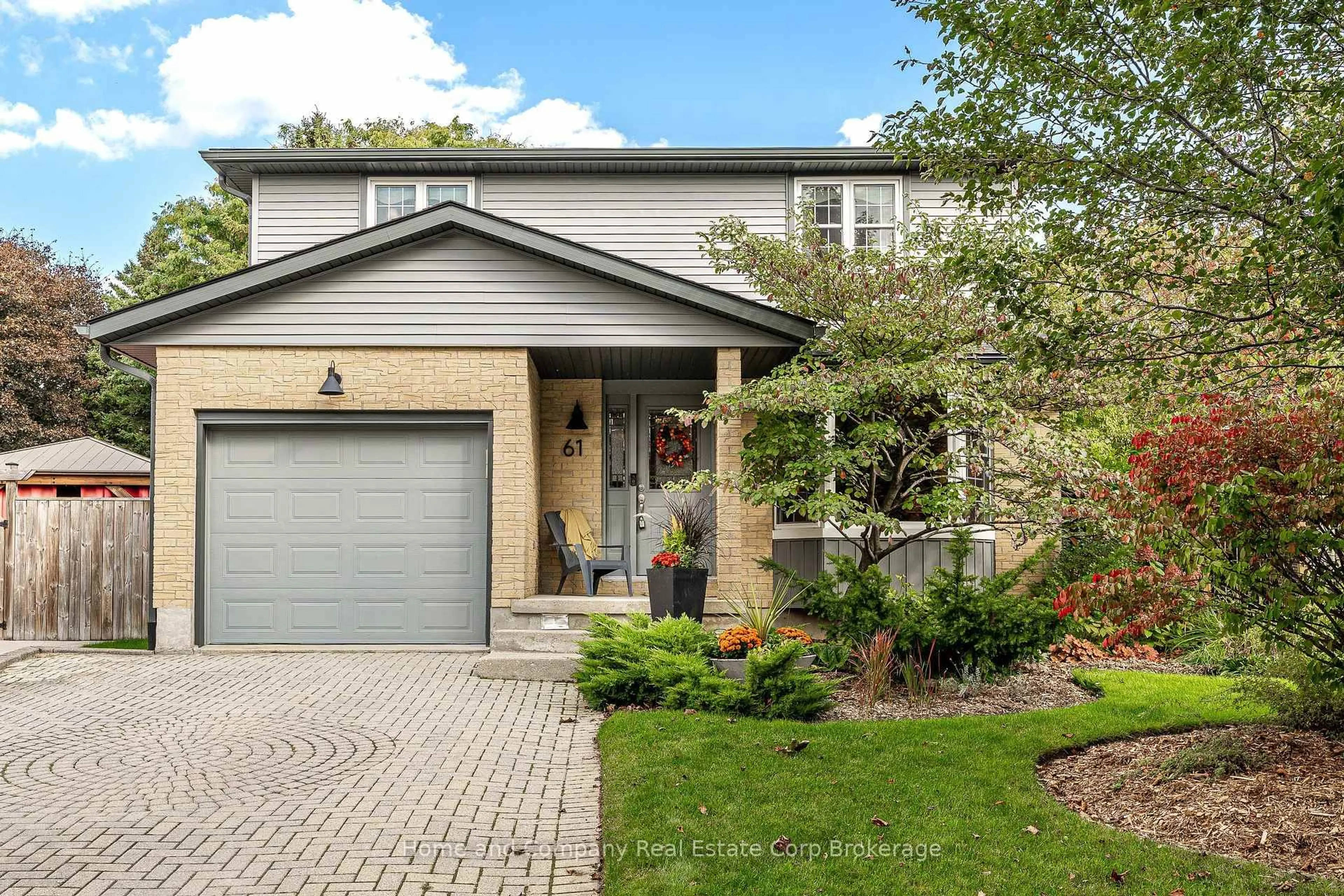 Home with brick exterior material, street for 61 Baker St, Stratford Ontario N5A 7A2