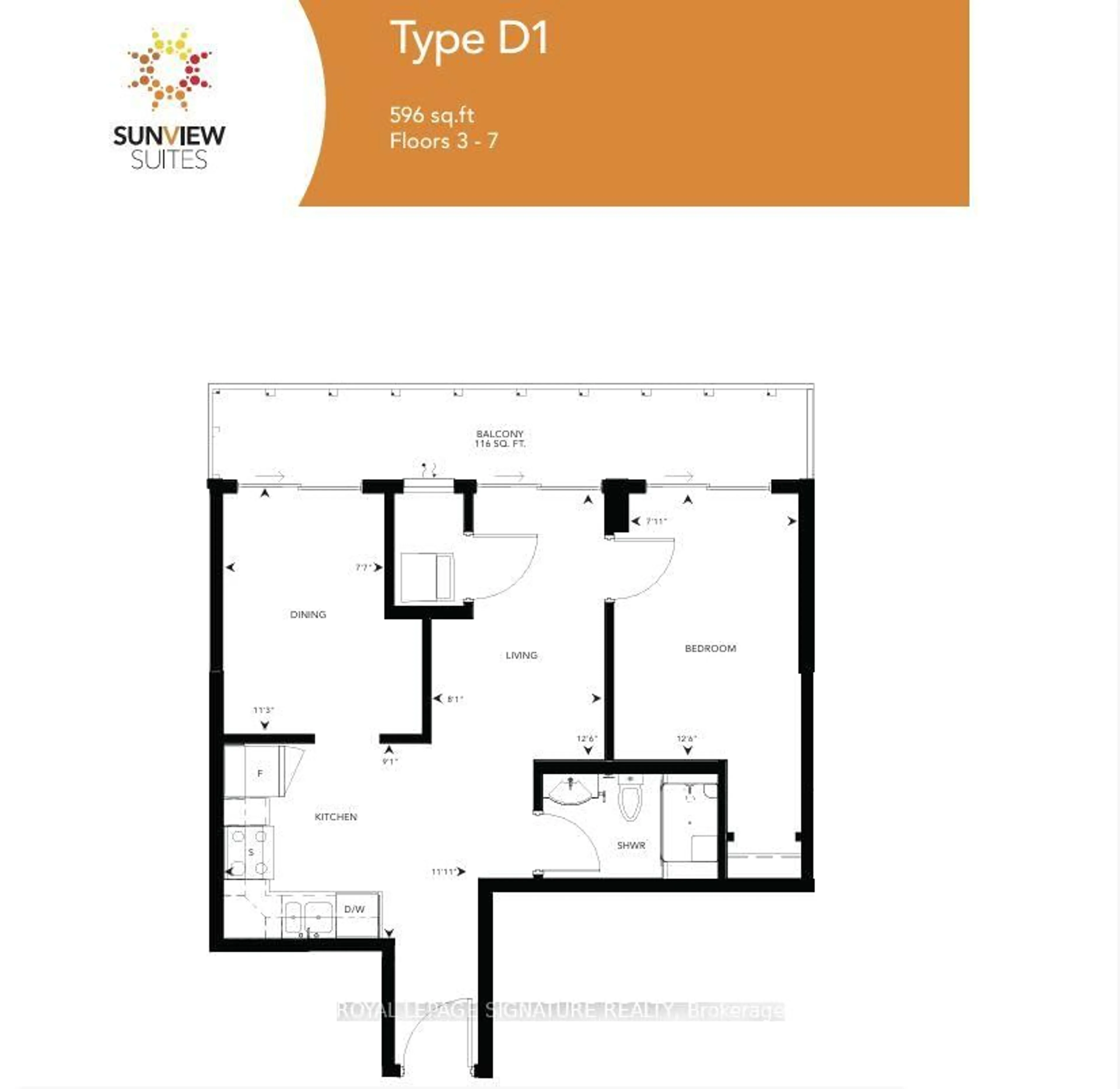 Floor plan for 258B Sunview St #282, Waterloo Ontario N2L 0H7