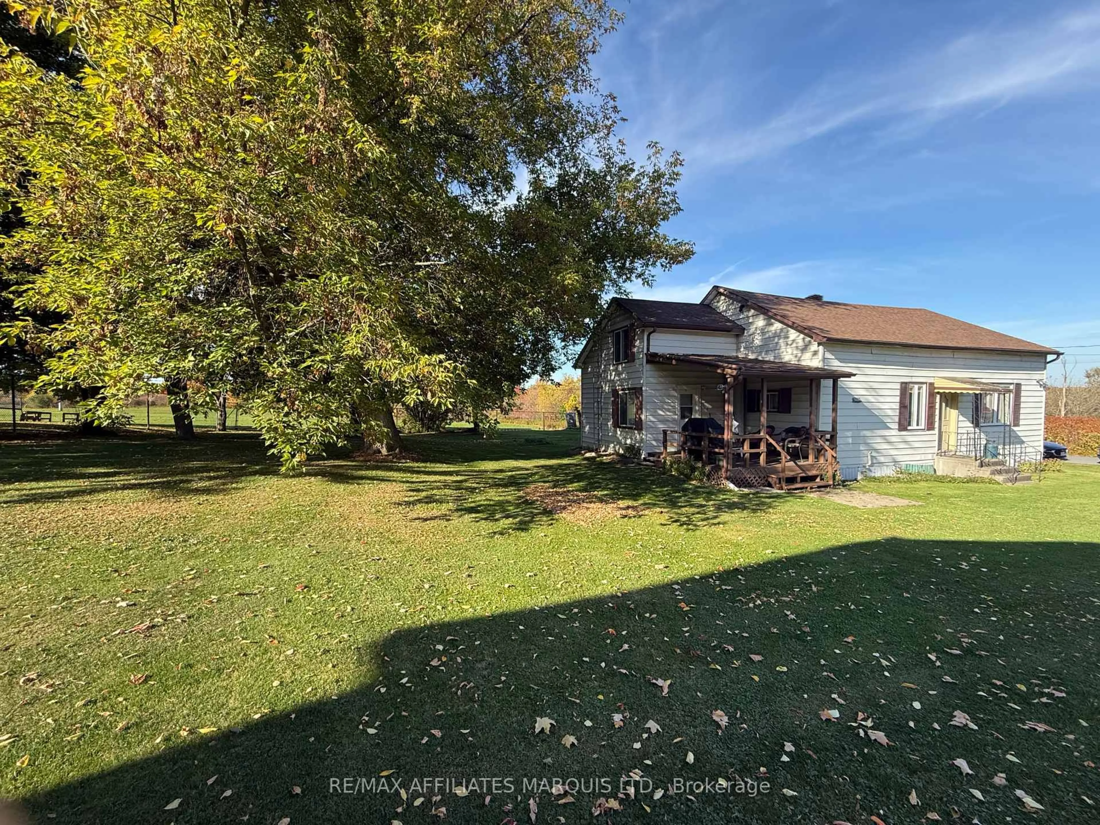 A pic from outside/outdoor area/front of a property/back of a property/a pic from drone, water/lake/river/ocean view for 19136 Hay Rd, South Glengarry Ontario K0C 2E0